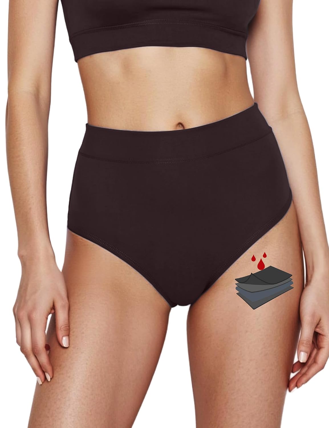 Yorvian High Waisted Period Swim Bottoms — image 9