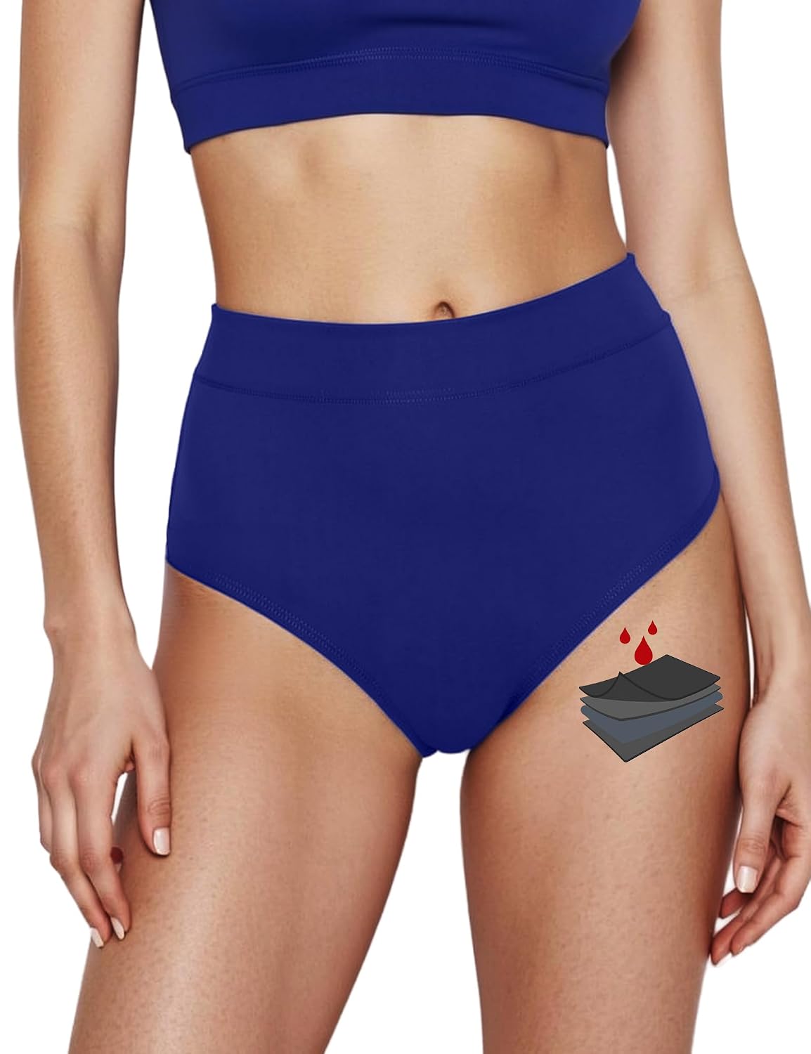 Yorvian High Waisted Period Swim Bottoms — image 10