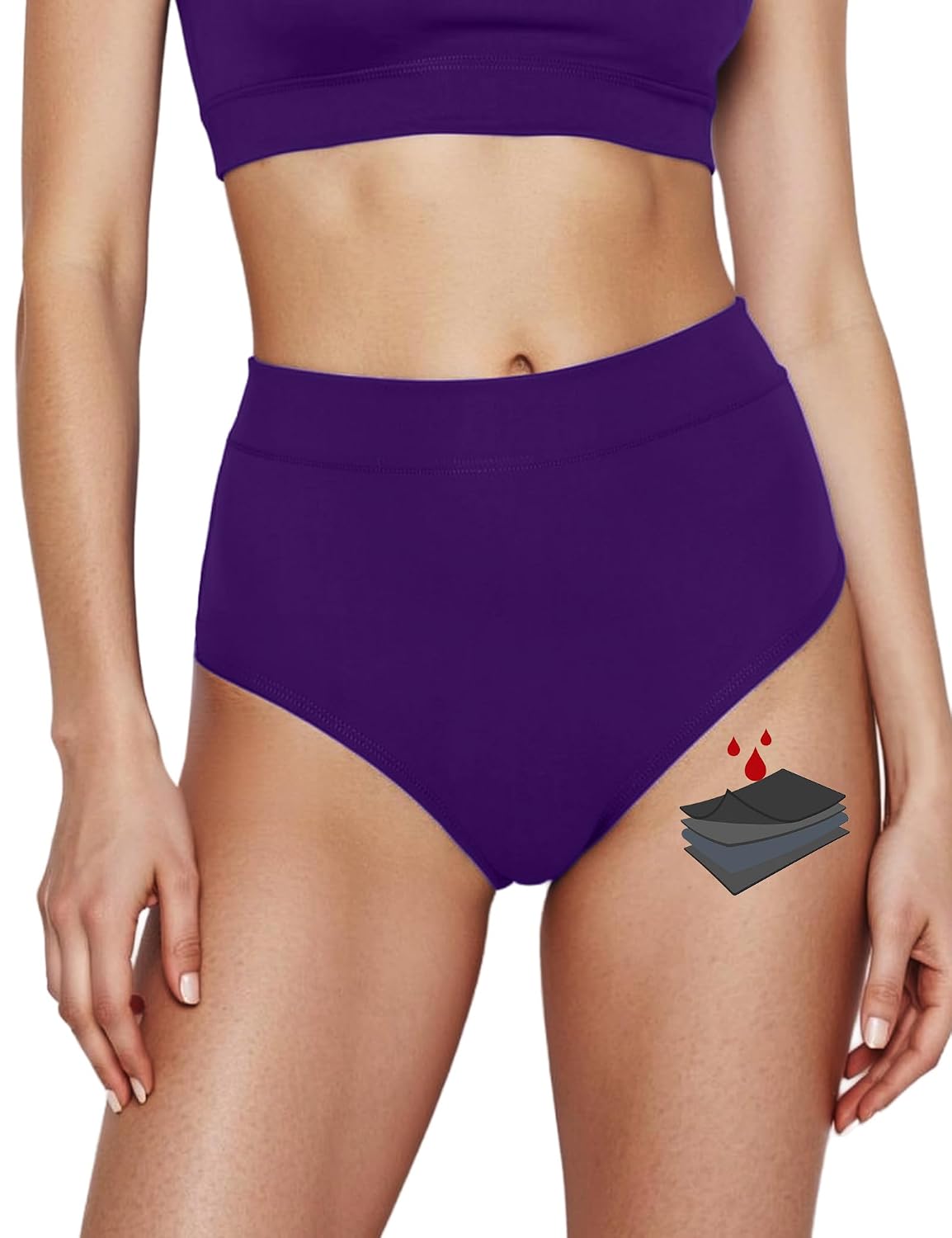 Yorvian High Waisted Period Swim Bottoms — image 11