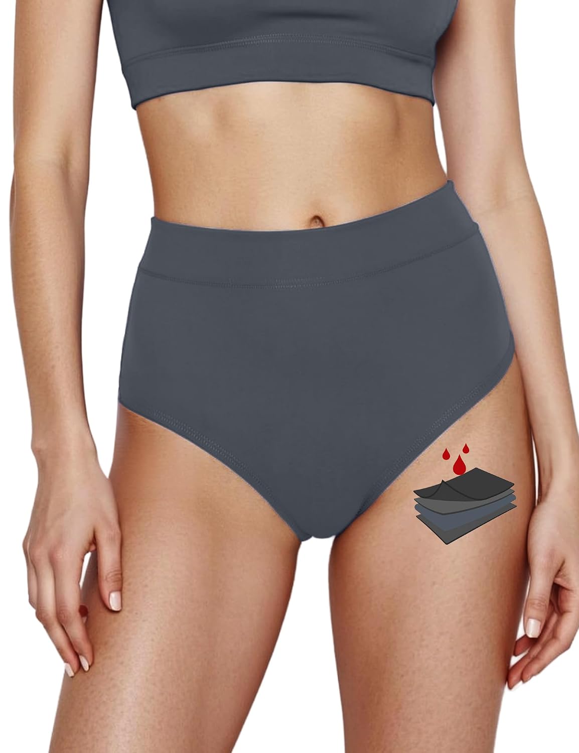Yorvian High Waisted Period Swim Bottoms — image 12