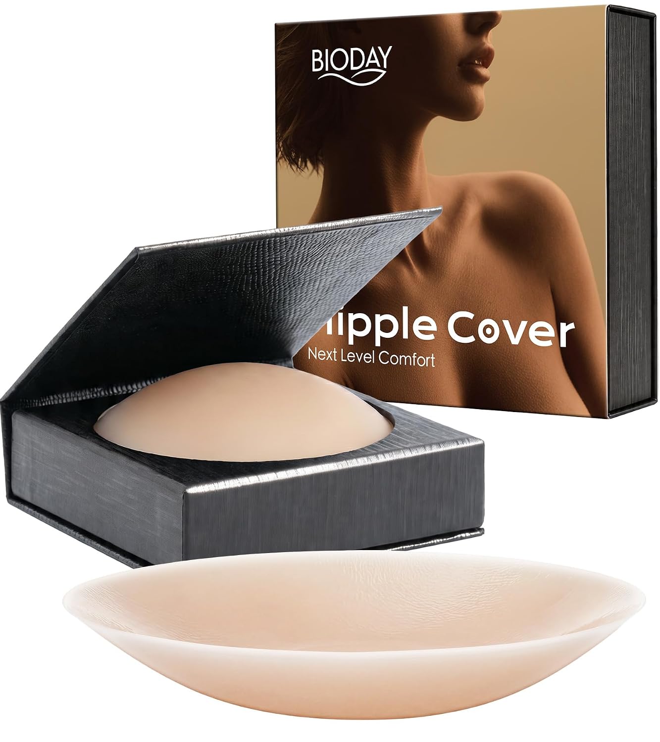 Bioday Reusable Invisible Nipple Covers with Travel Case