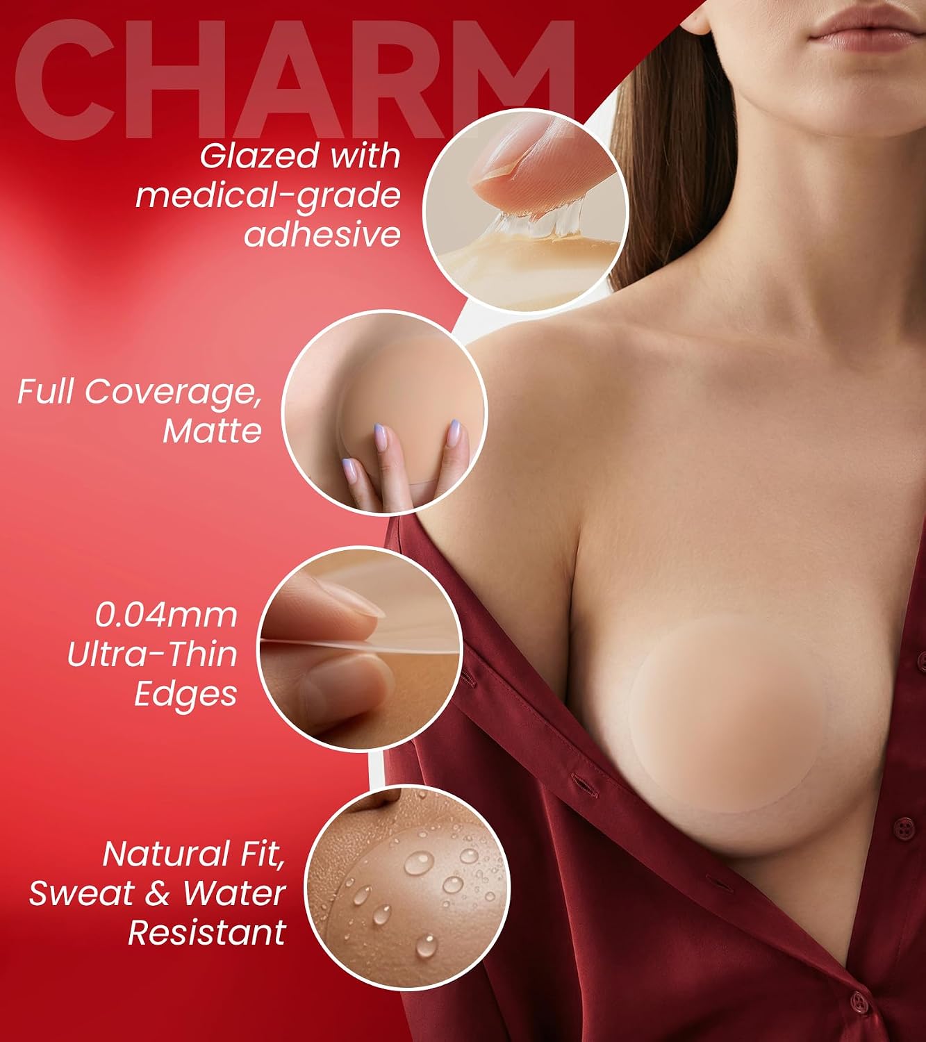 Bioday Reusable Invisible Nipple Covers with Travel Case — image 2