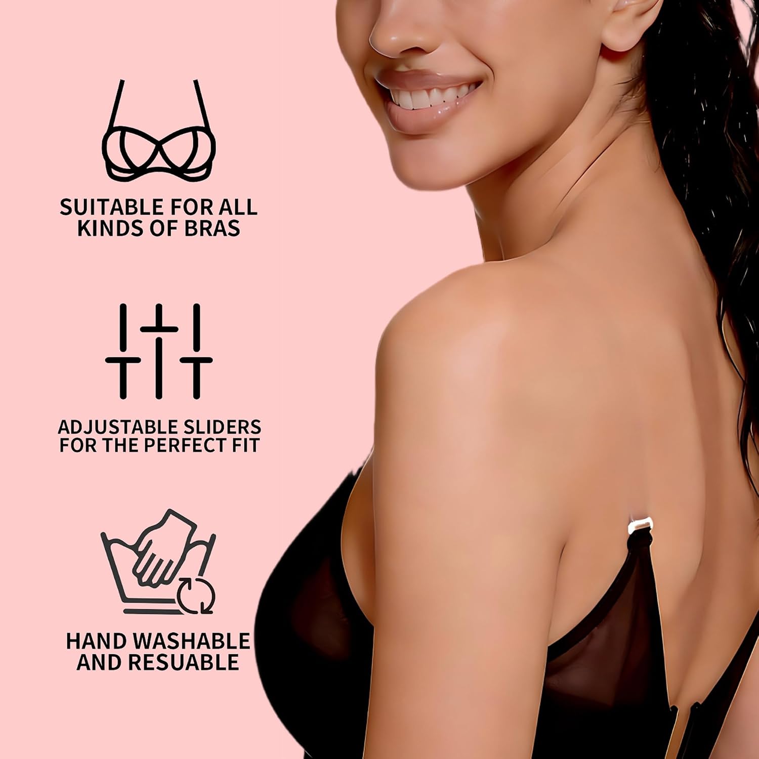 Clear Bra Straps with Clips for Any Outfit — image 6