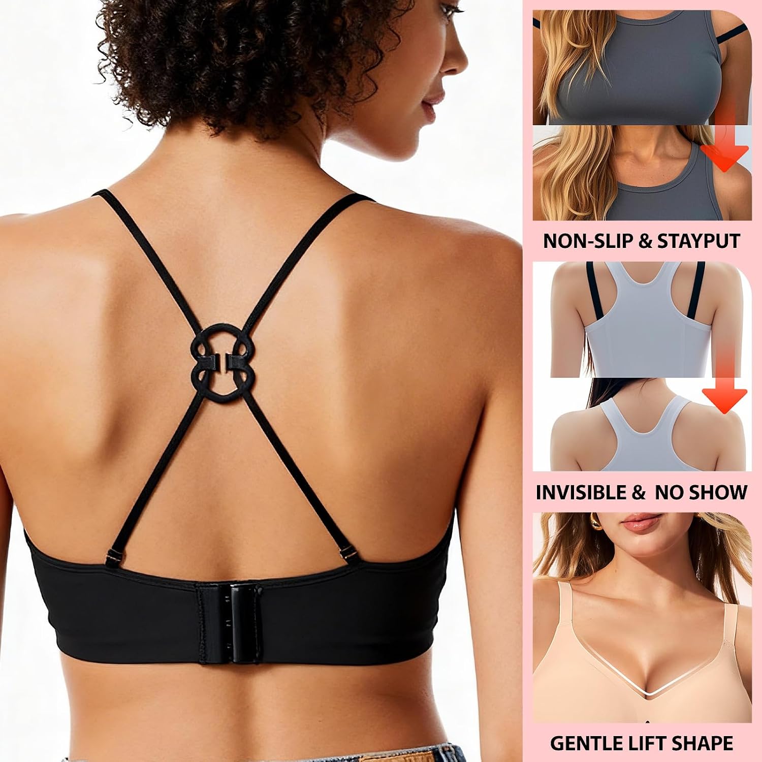 Clear Bra Straps with Clips for Any Outfit — image 7