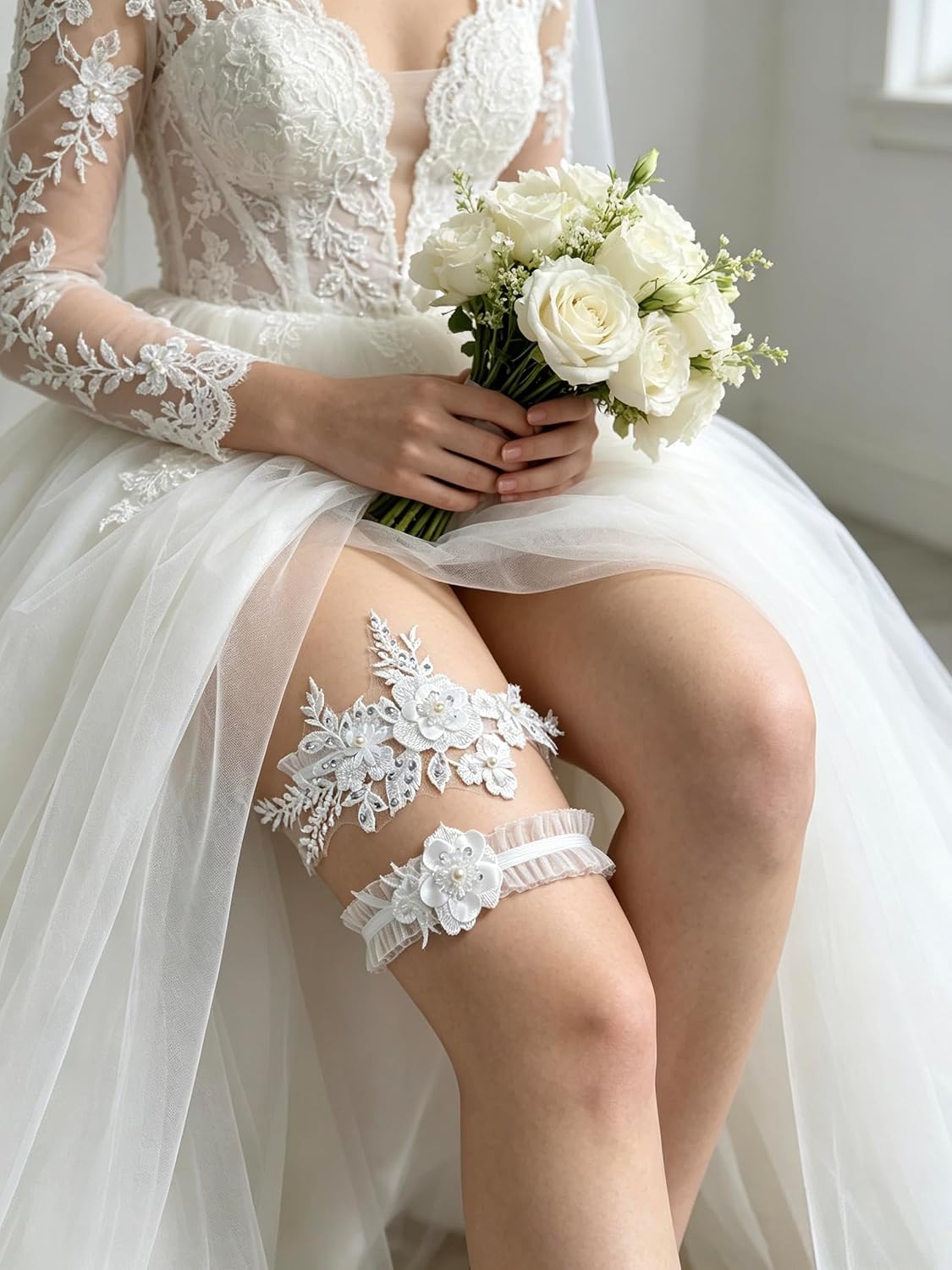 Aewill Lace Wedding Garter for Bride — image 5
