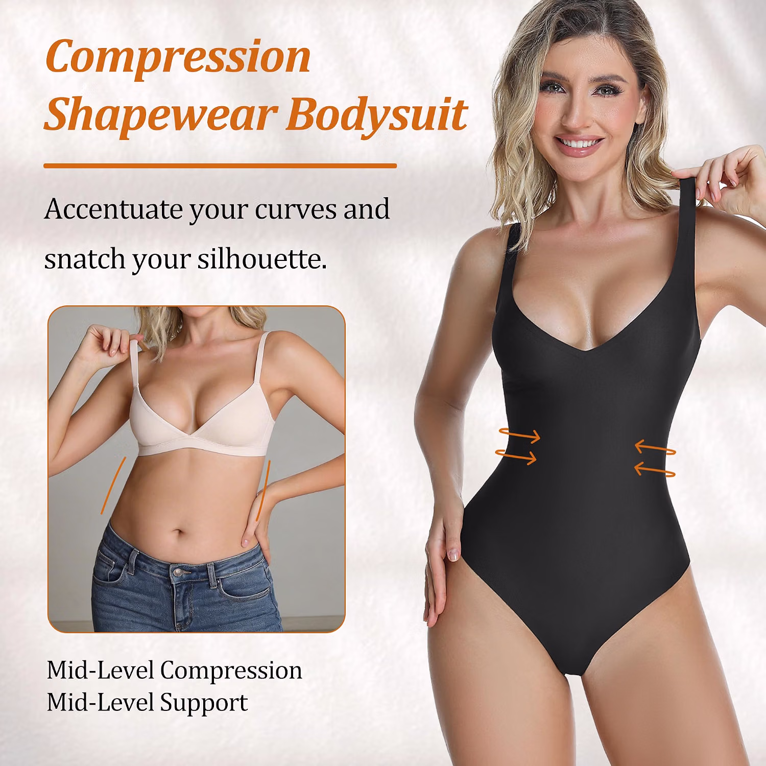LUXURY-VITA Tummy Control Shapewear Bodysuit — image 4