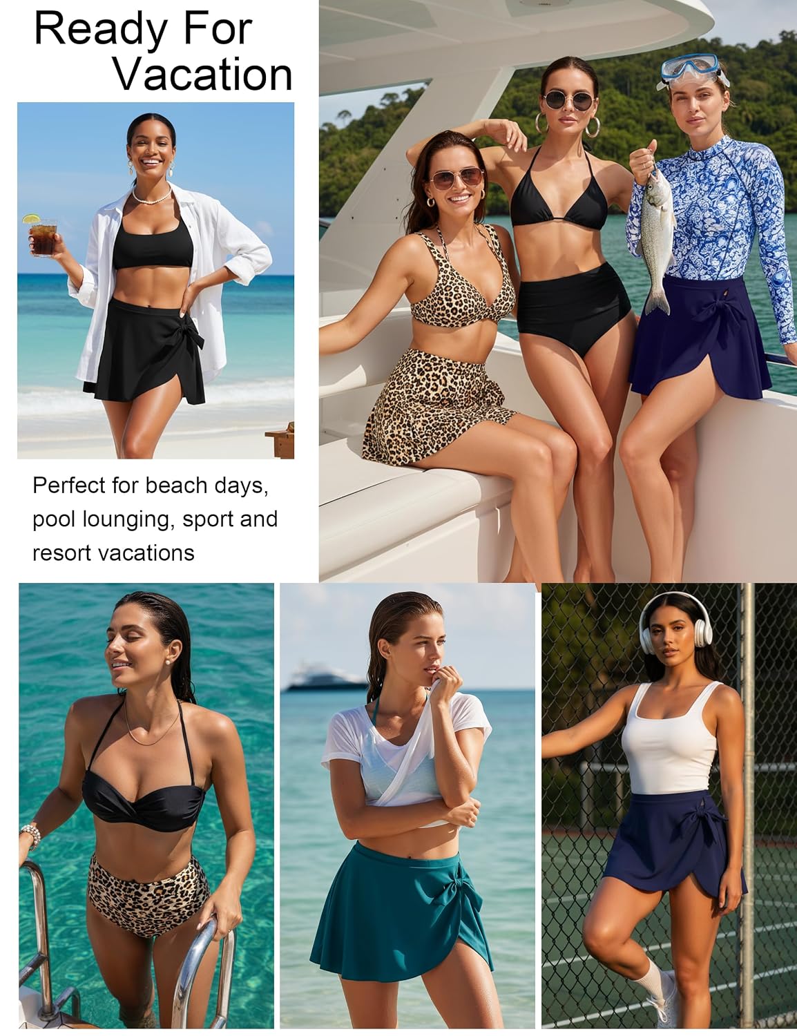 Blooming Jelly 2 Piece Swim Skirt Set — image 5