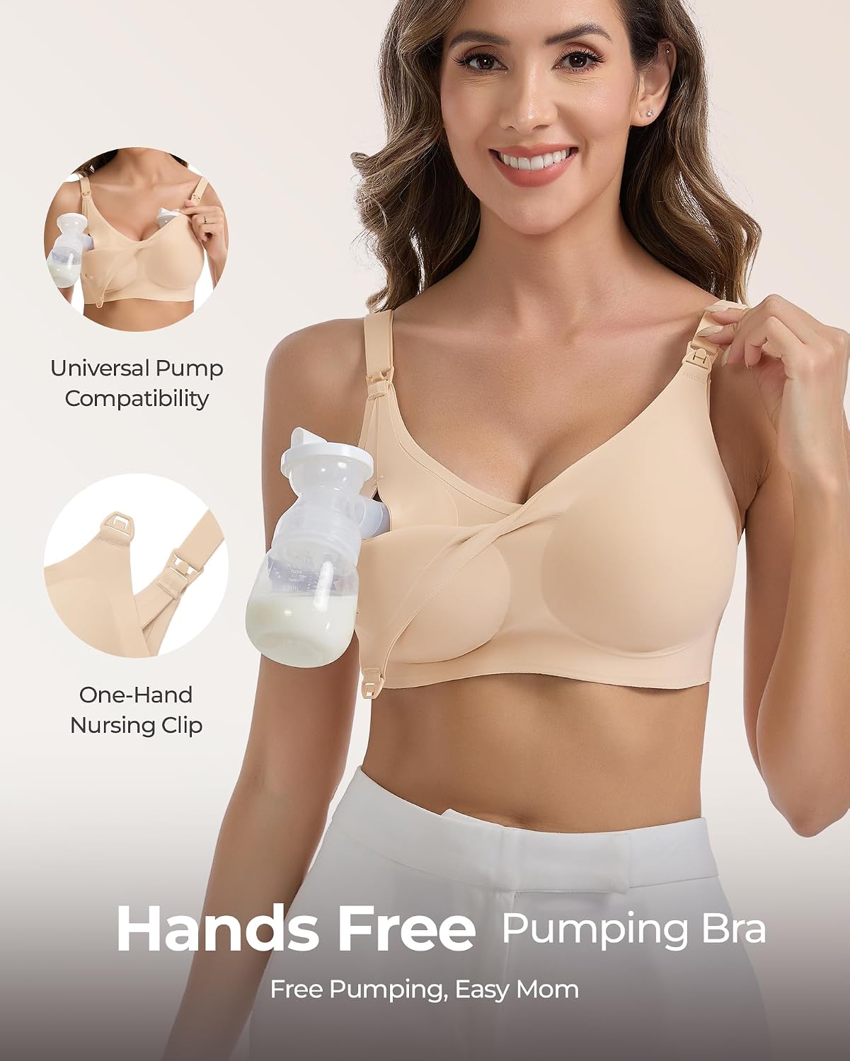 Vinfact Hands Free Wireless Seamless Pumping Bra — image 2