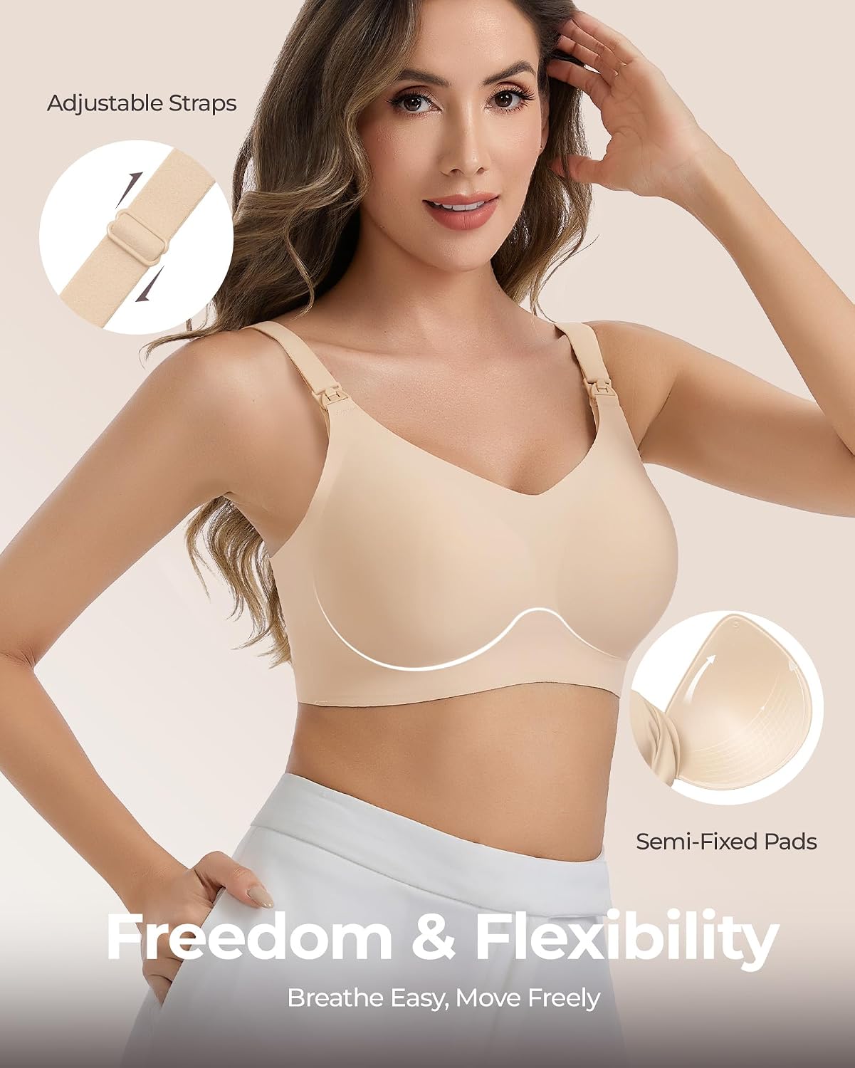Vinfact Hands Free Wireless Seamless Pumping Bra — image 5