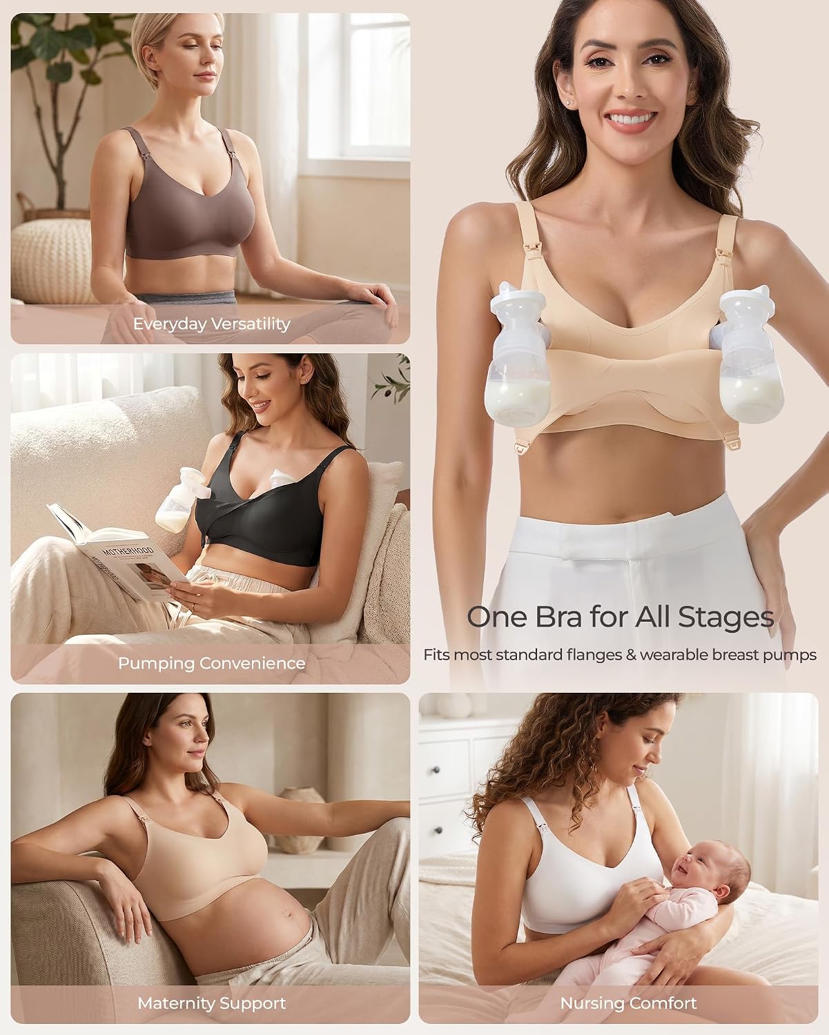 Vinfact Hands Free Wireless Seamless Pumping Bra — image 7