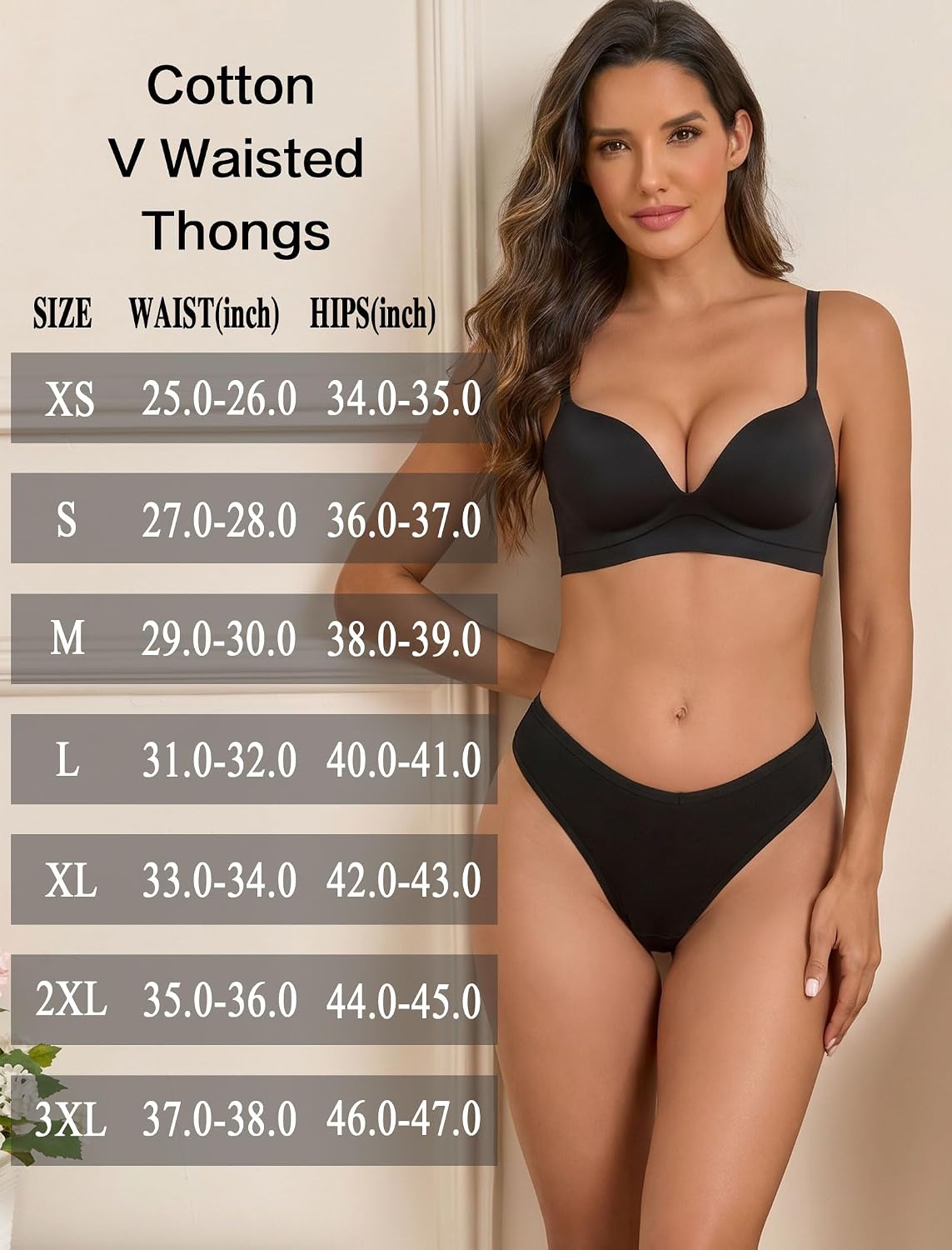 Sth Big Cotton V-Waist Thong 9 Pack — image 6