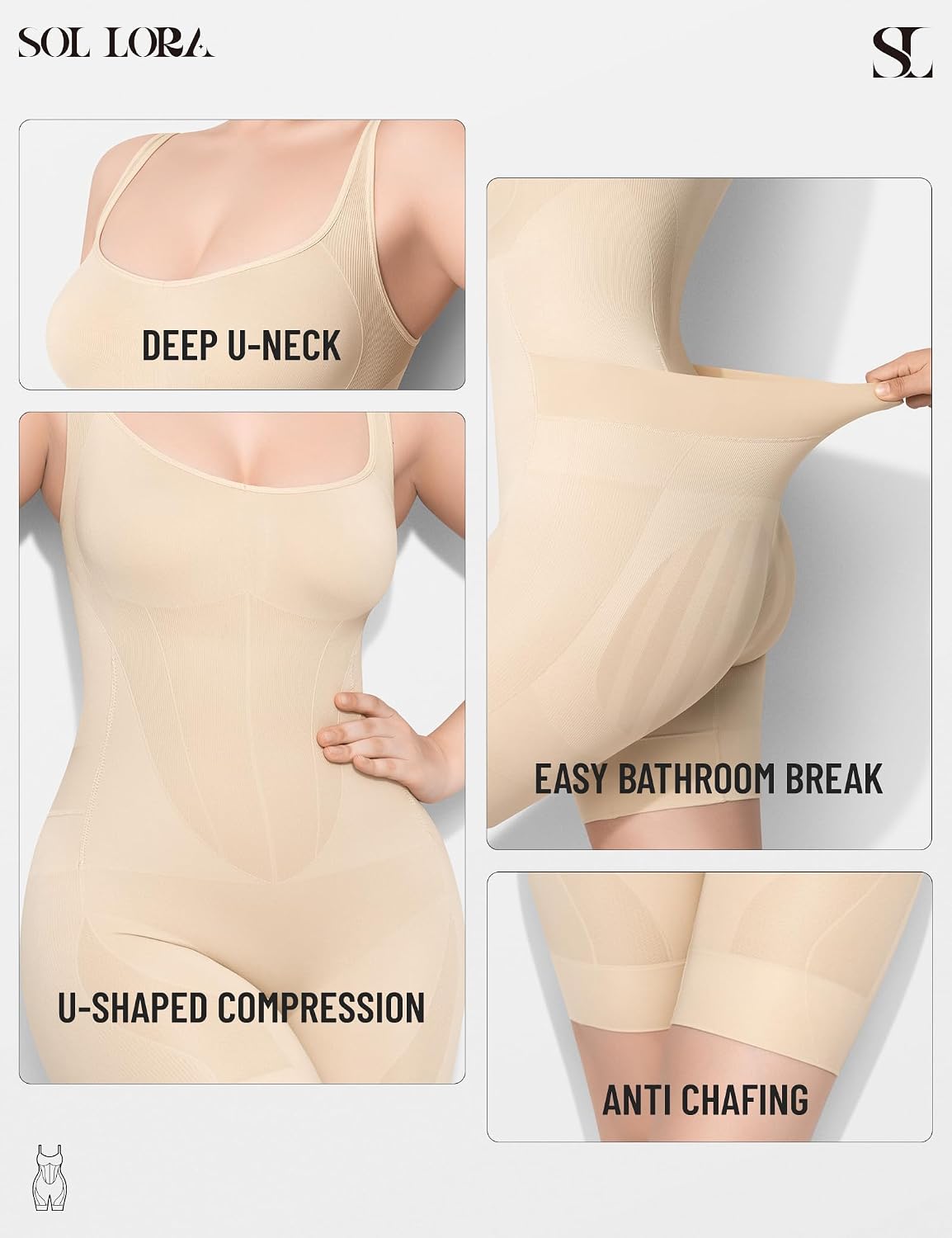SOL LORA Seamless Tummy Control Bodysuit — image 3
