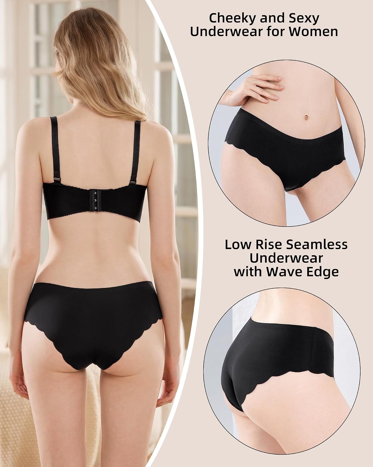 Gleedeal Seamless No Show Bikini Panties 6-Pack — image 7