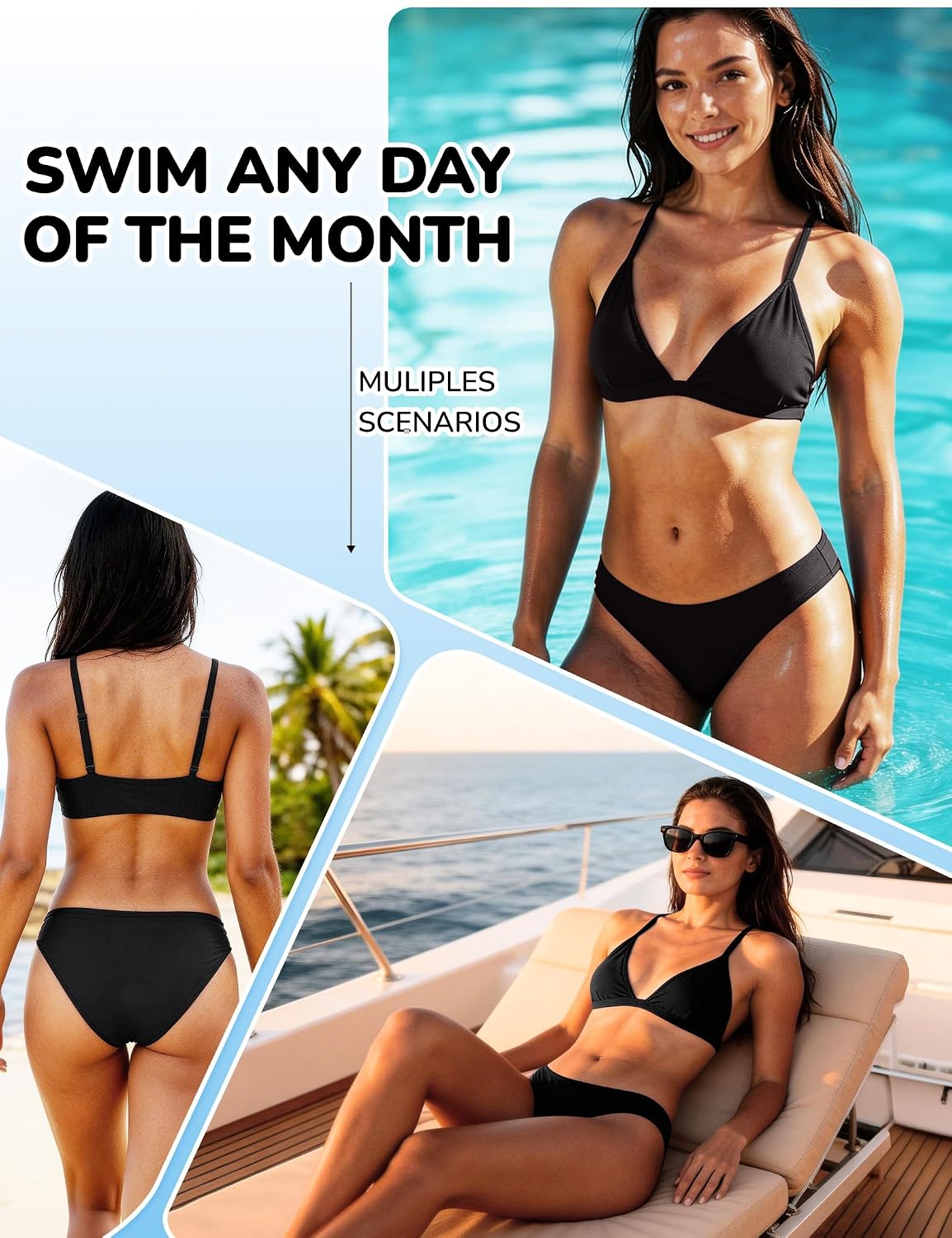 Yorvian Period Swimwear Bikini Bottoms for Teens Women — image 5