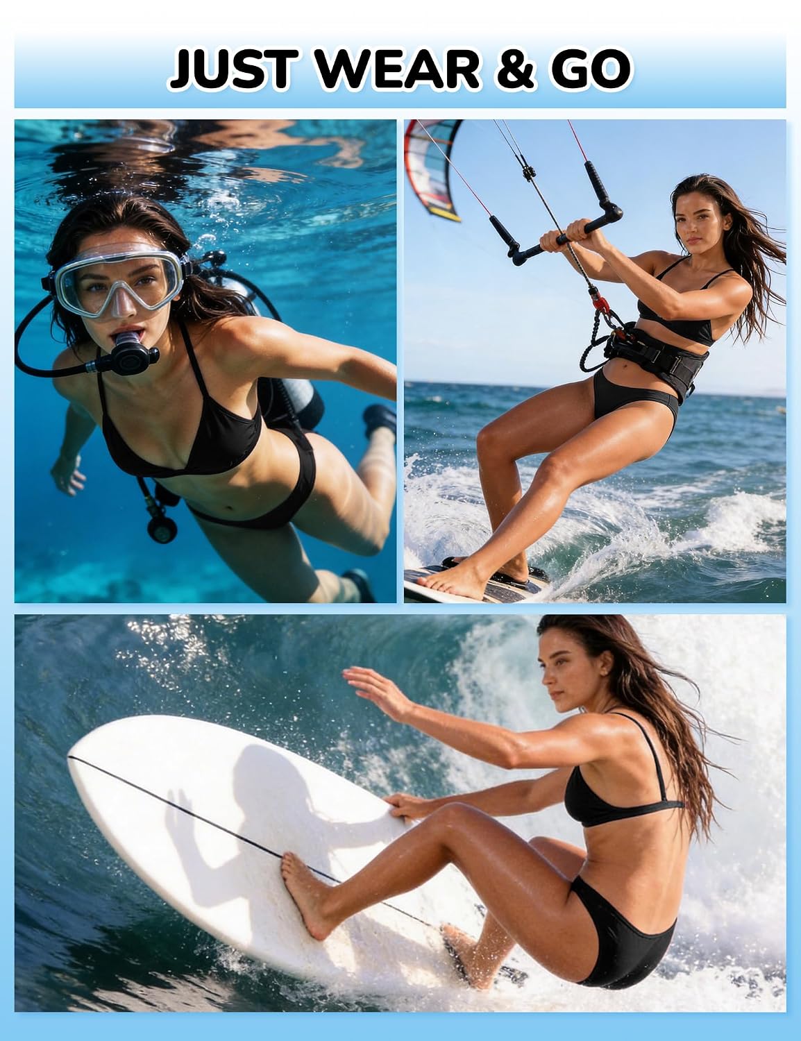 Yorvian Period Swimwear Bikini Bottoms for Teens Women — image 7