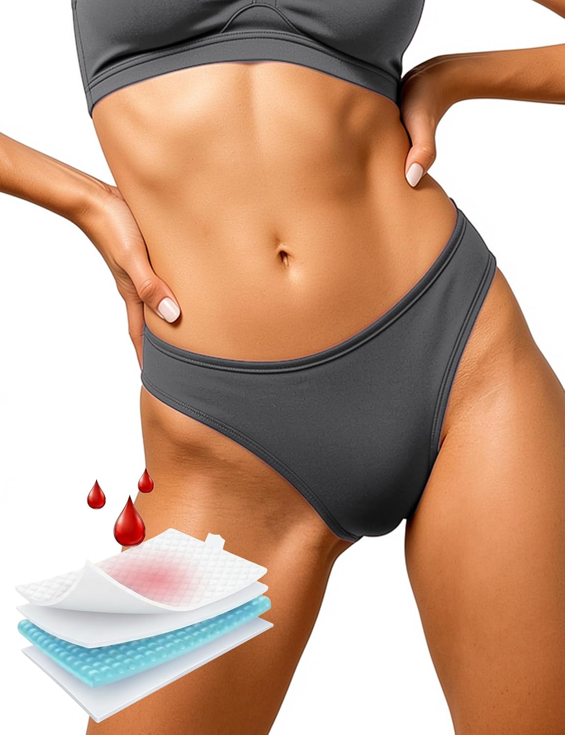 Yorvian Period Swimwear Bikini Bottoms for Teens Women — image 12