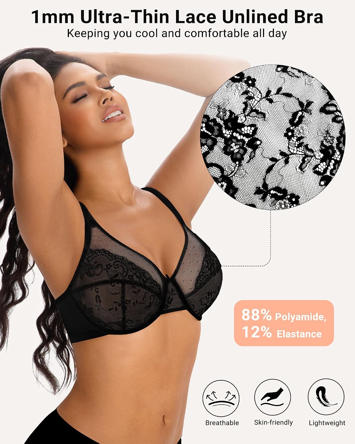 As Fairy Minimizer Bra Unlined Lace Full Coverage — image 2