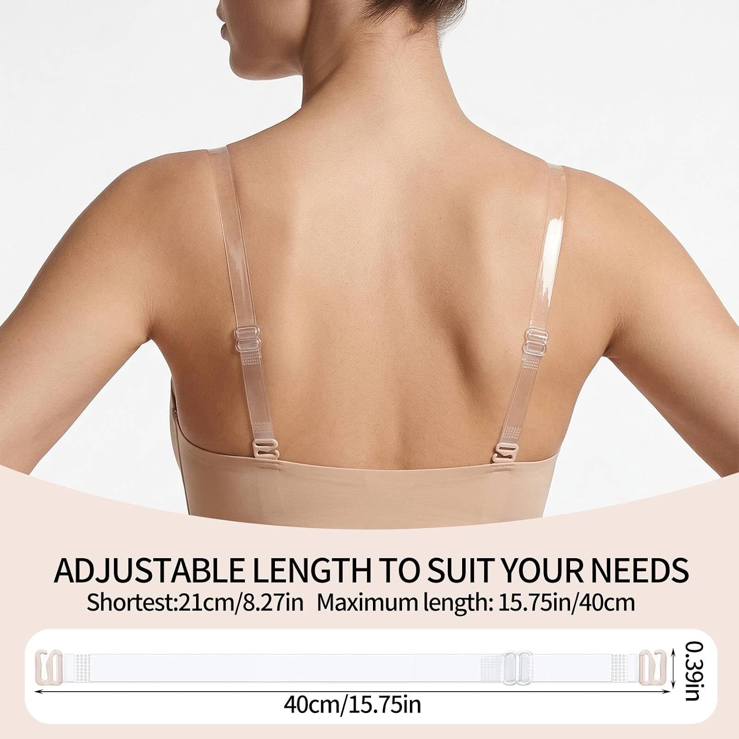 HotGains Adjustable Clear Bra Straps — image 8