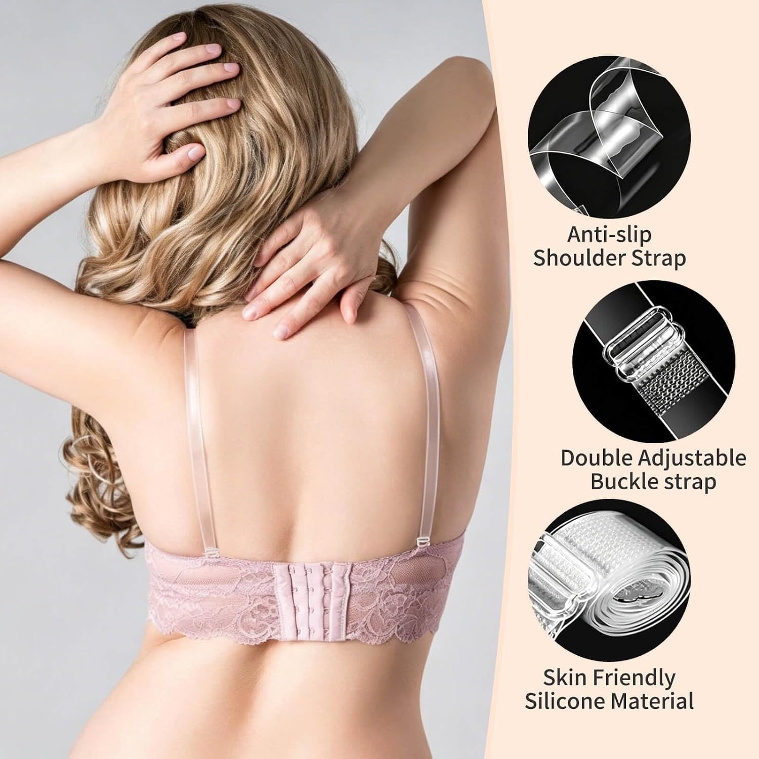 Woosuke Invisible Clear Bra Straps & Clips — image 3
