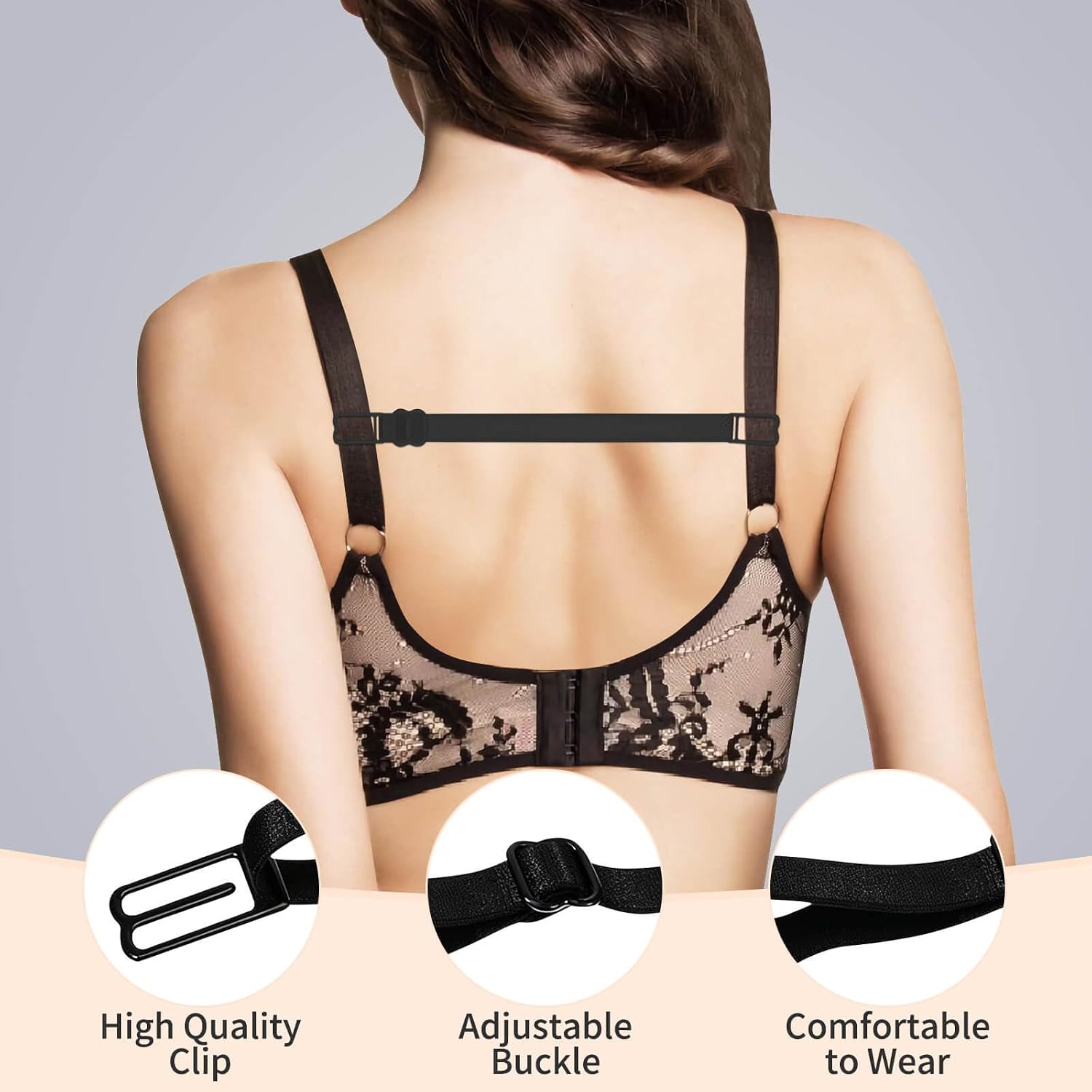 Woosuke Invisible Clear Bra Straps & Clips — image 4