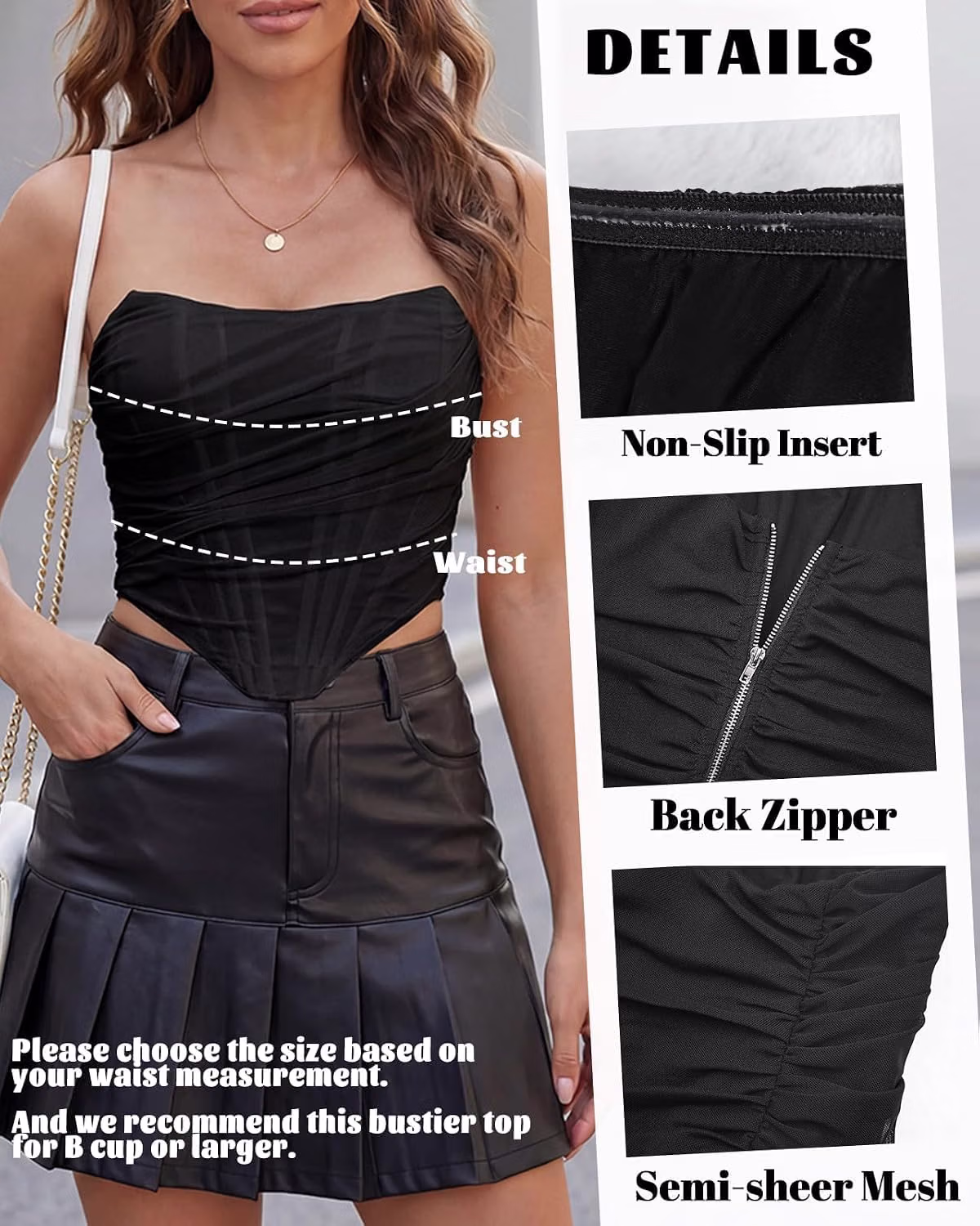 Amy Babe Vintage Mesh Corset Top — image 5