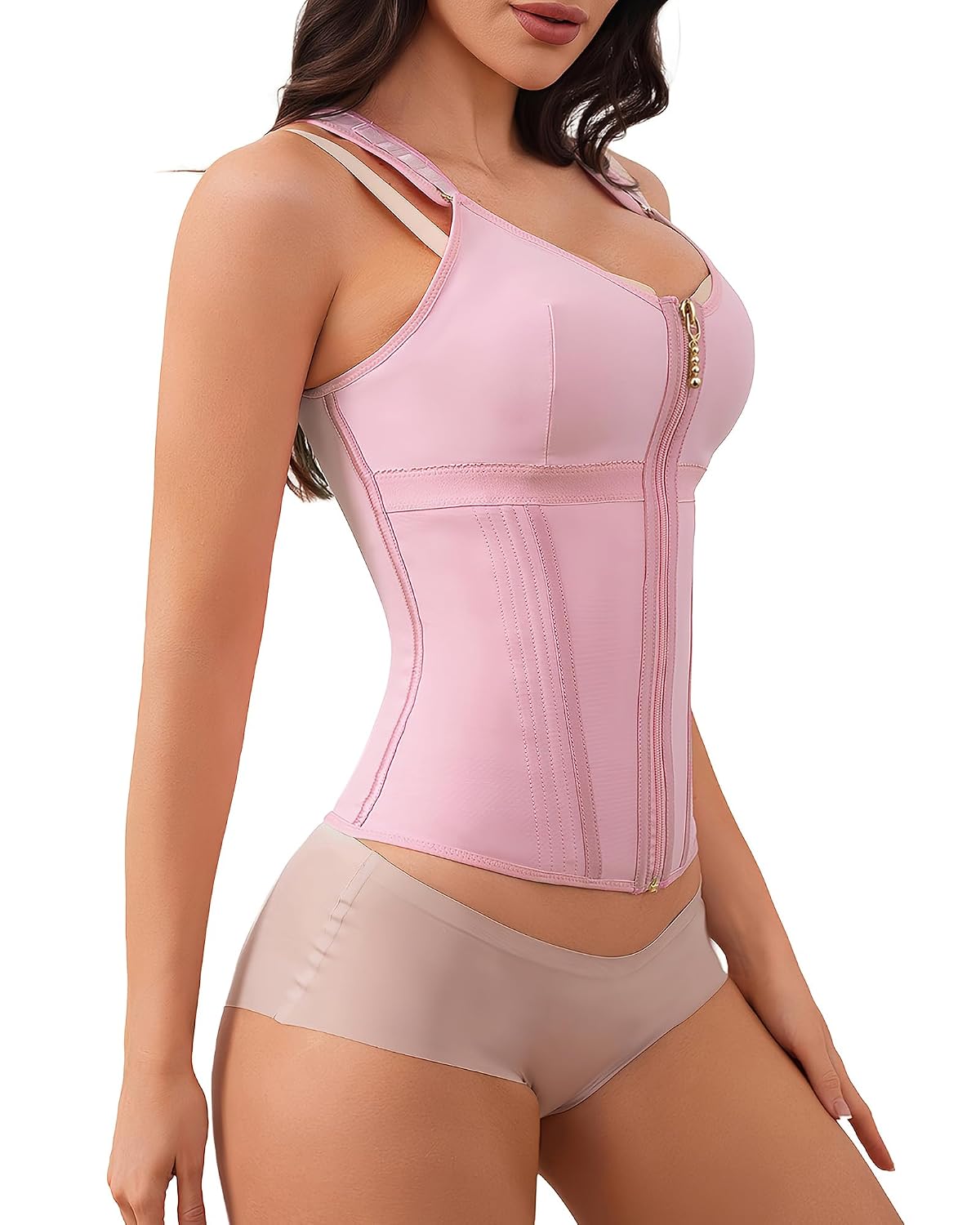 ZGQNBELLE Zipper Waist Trainer Vest with Bra — image 3
