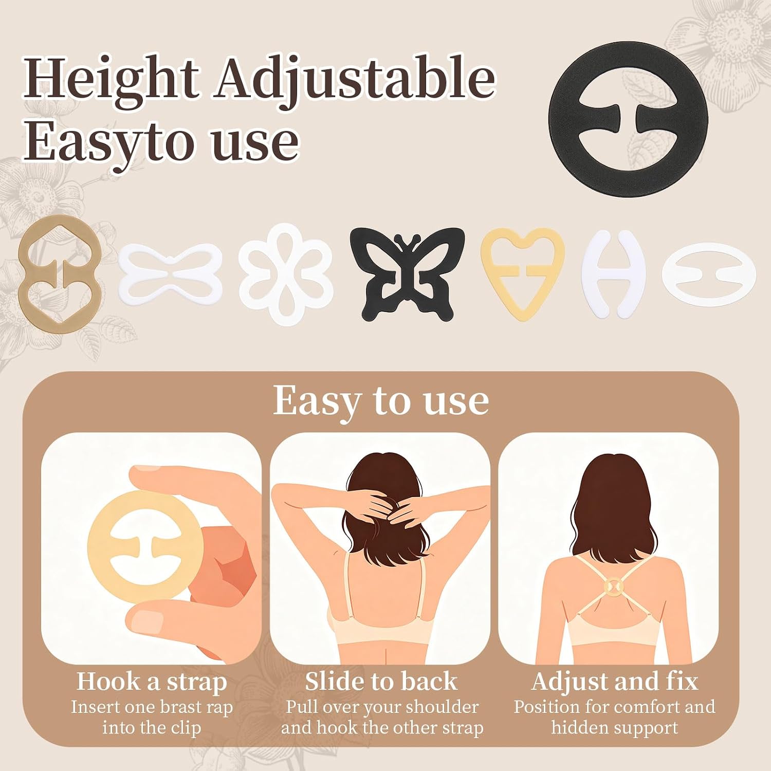 QIUTIMIY Anti-Slip Bra Strap Clips Holders — image 5