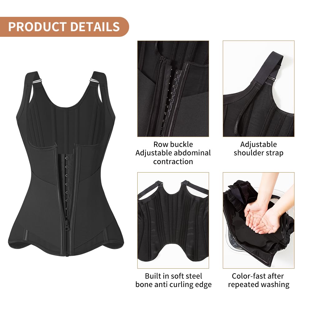MISTHIN Steel Boned Waist Trainer Corset — image 5