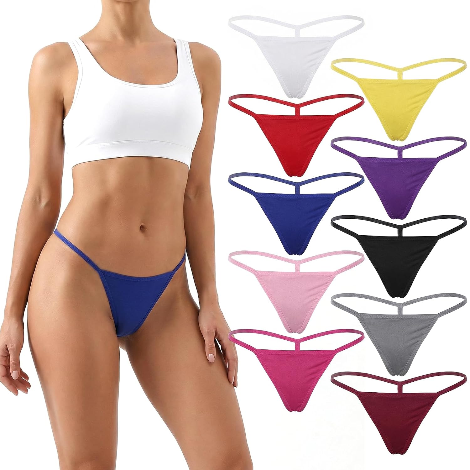 Susade 10-Pack Women's Micro G-String Thongs