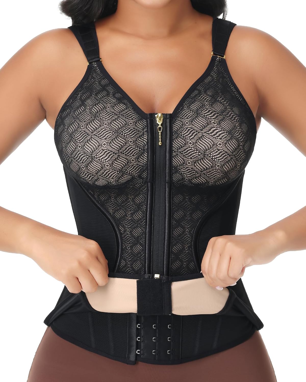 SHAPSHE Waist Trainer with Bra and Steel Bones