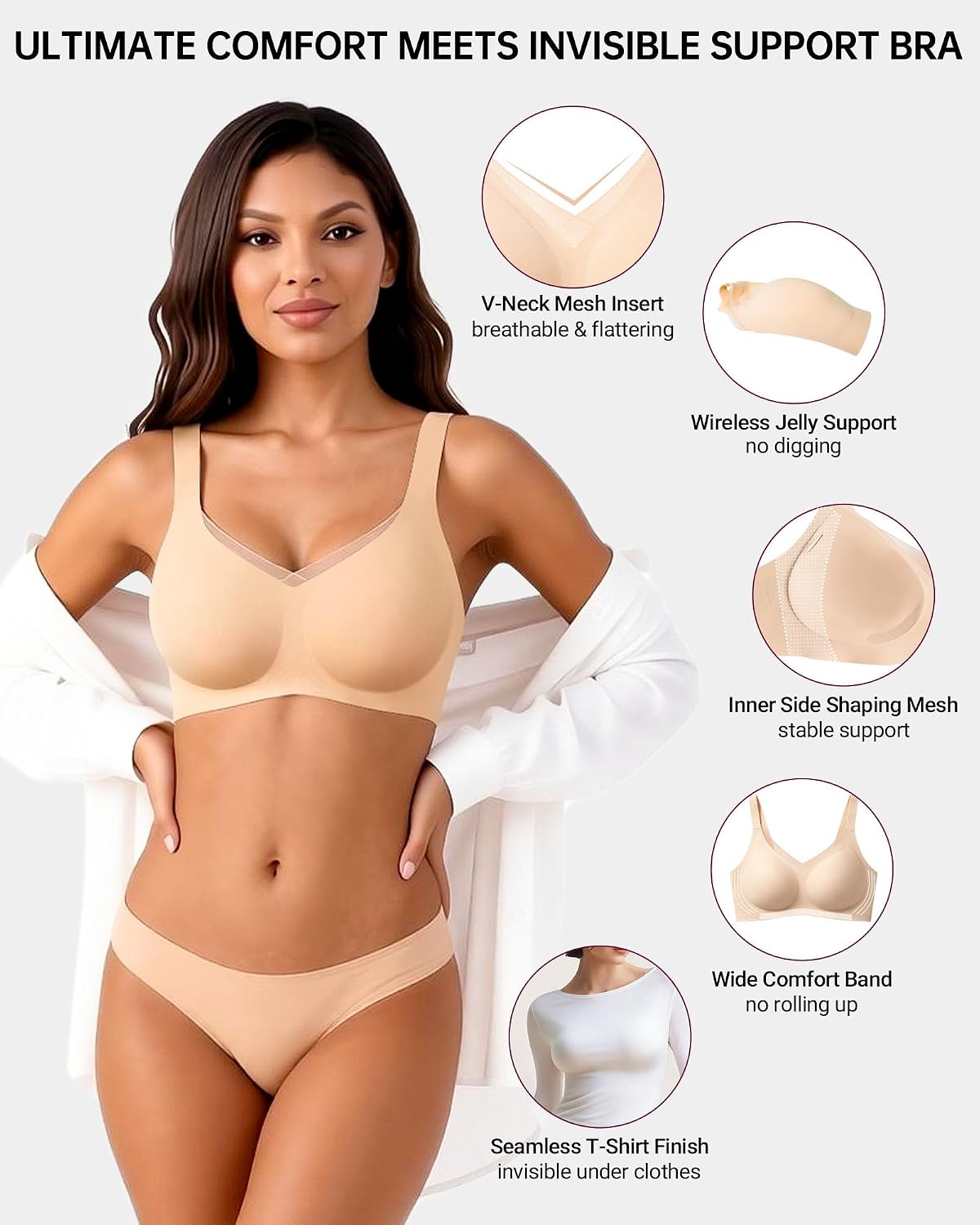 As Fairy Wireless Seamless Jelly Bra — image 2