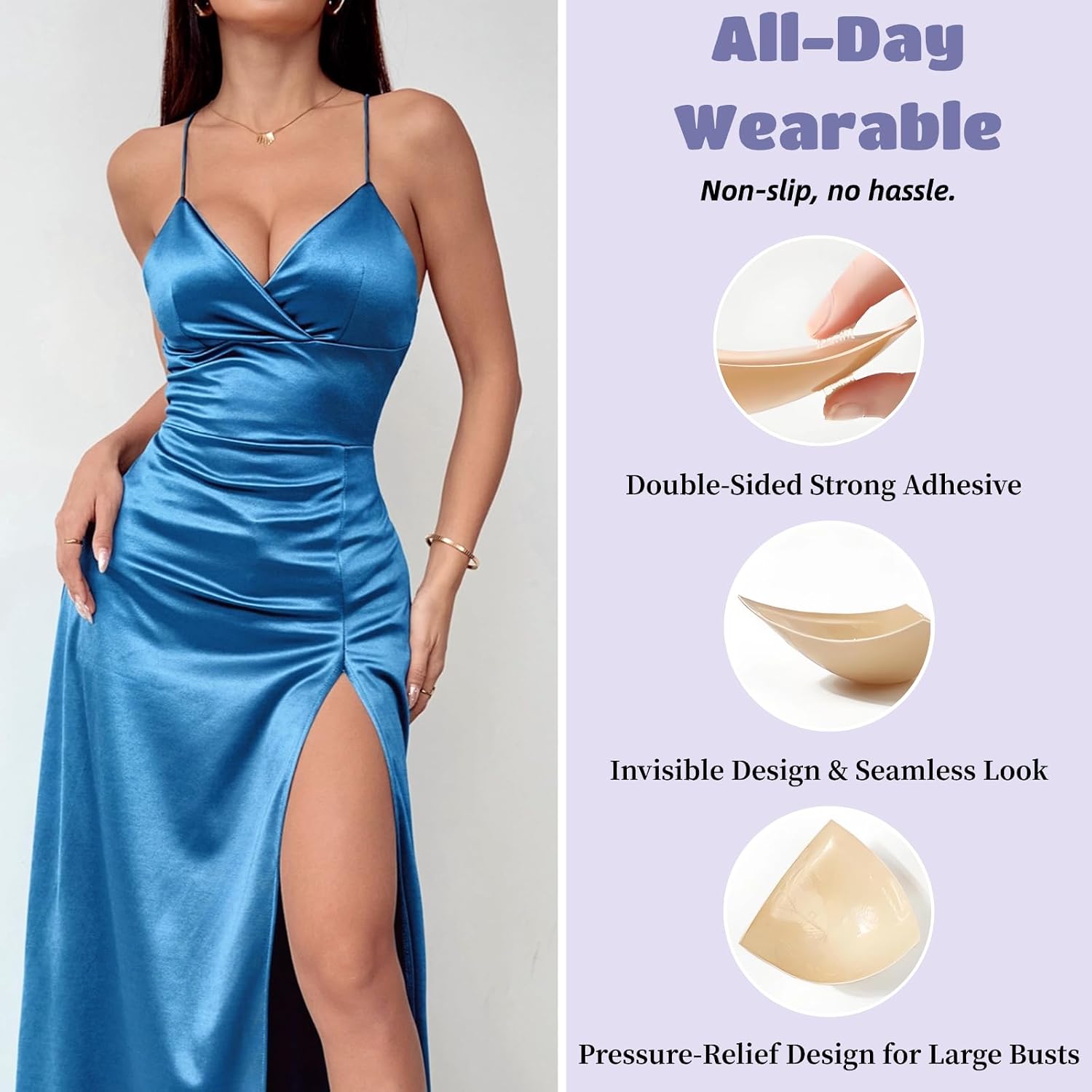 DEPOVOR Double-Sided Adhesive Bra Lifting Enhancers — image 2