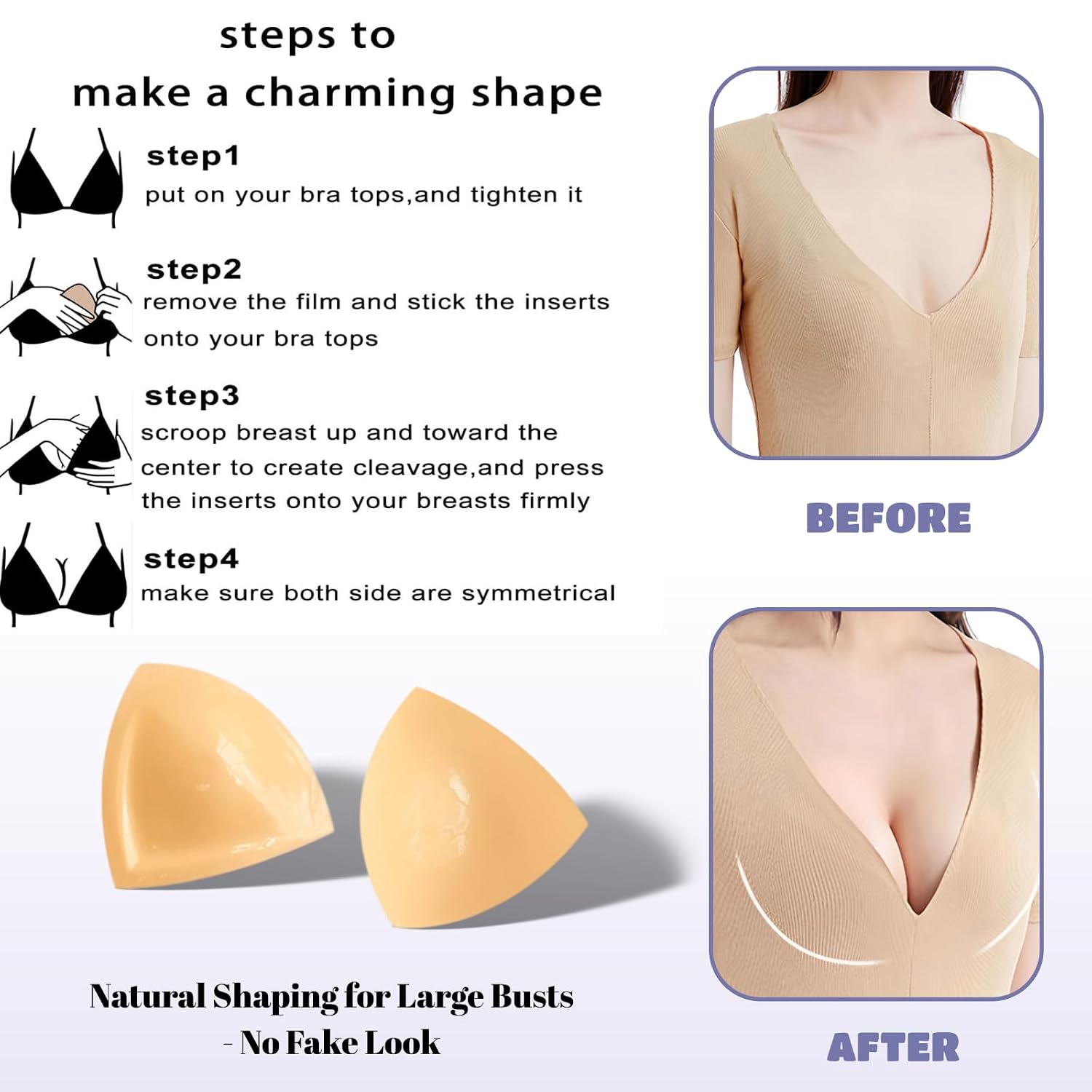 DEPOVOR Double-Sided Adhesive Bra Lifting Enhancers — image 5
