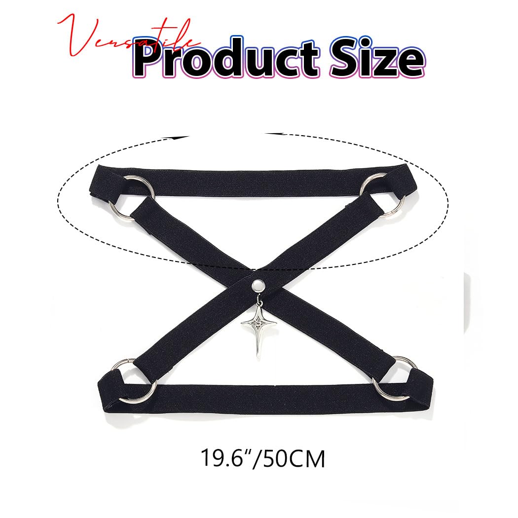 EVAZEN Black Adjustable Thigh Garter Belt — image 4