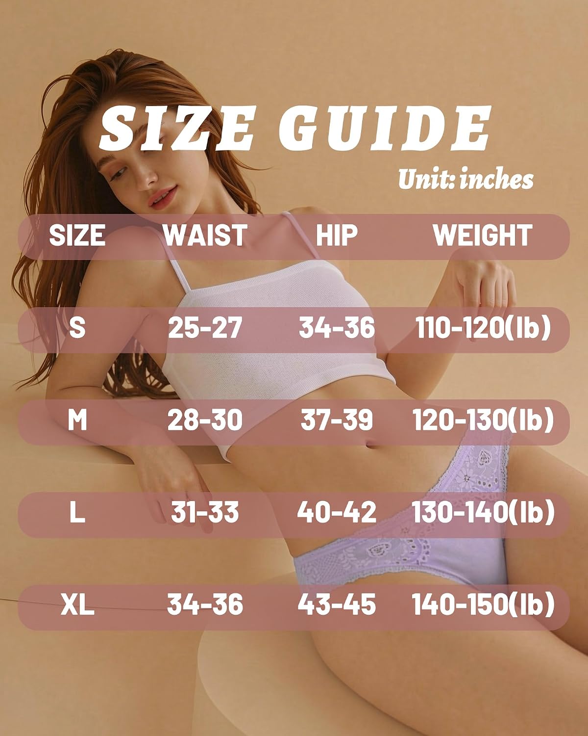 Oegho Women's Lace Cheeky Bikini Panties 5 Pack — image 5