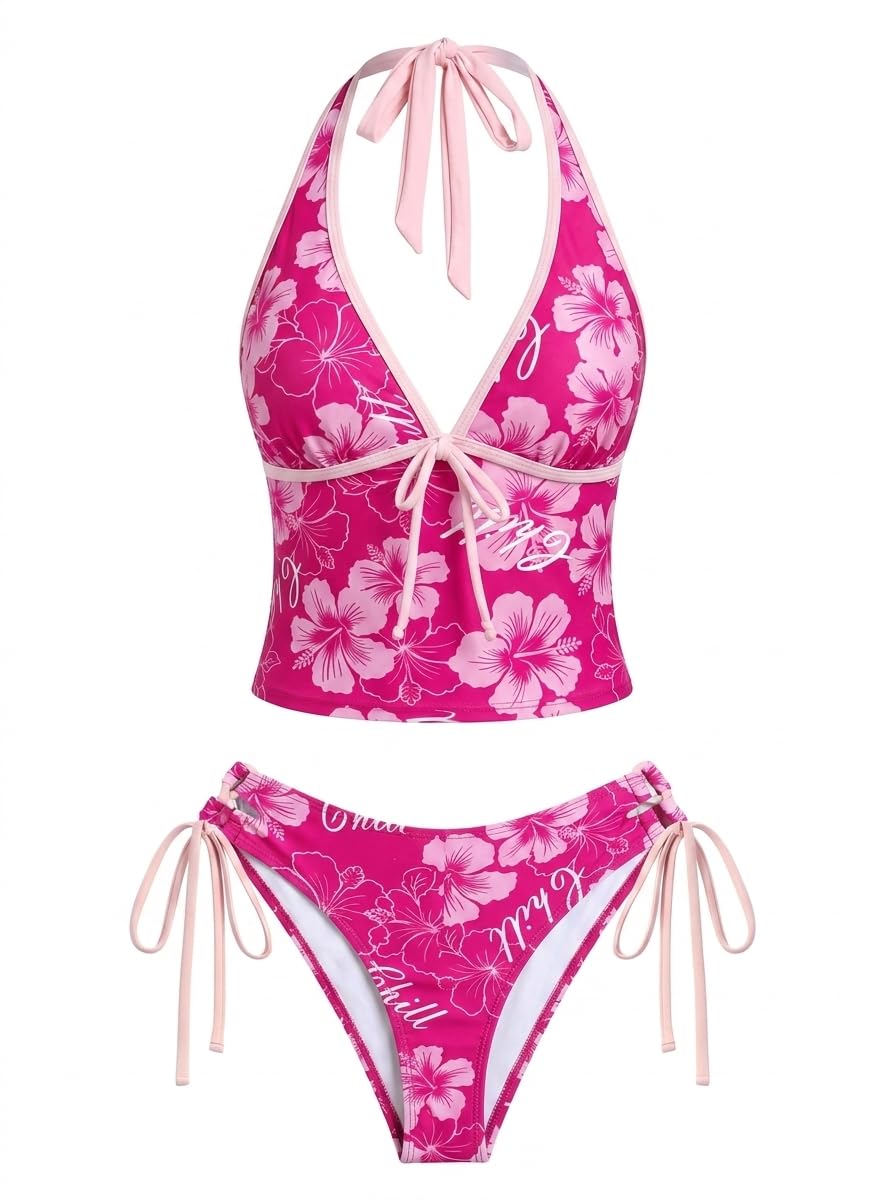 ZAFUL Deep V Printed Halter Tankini Set — image 10