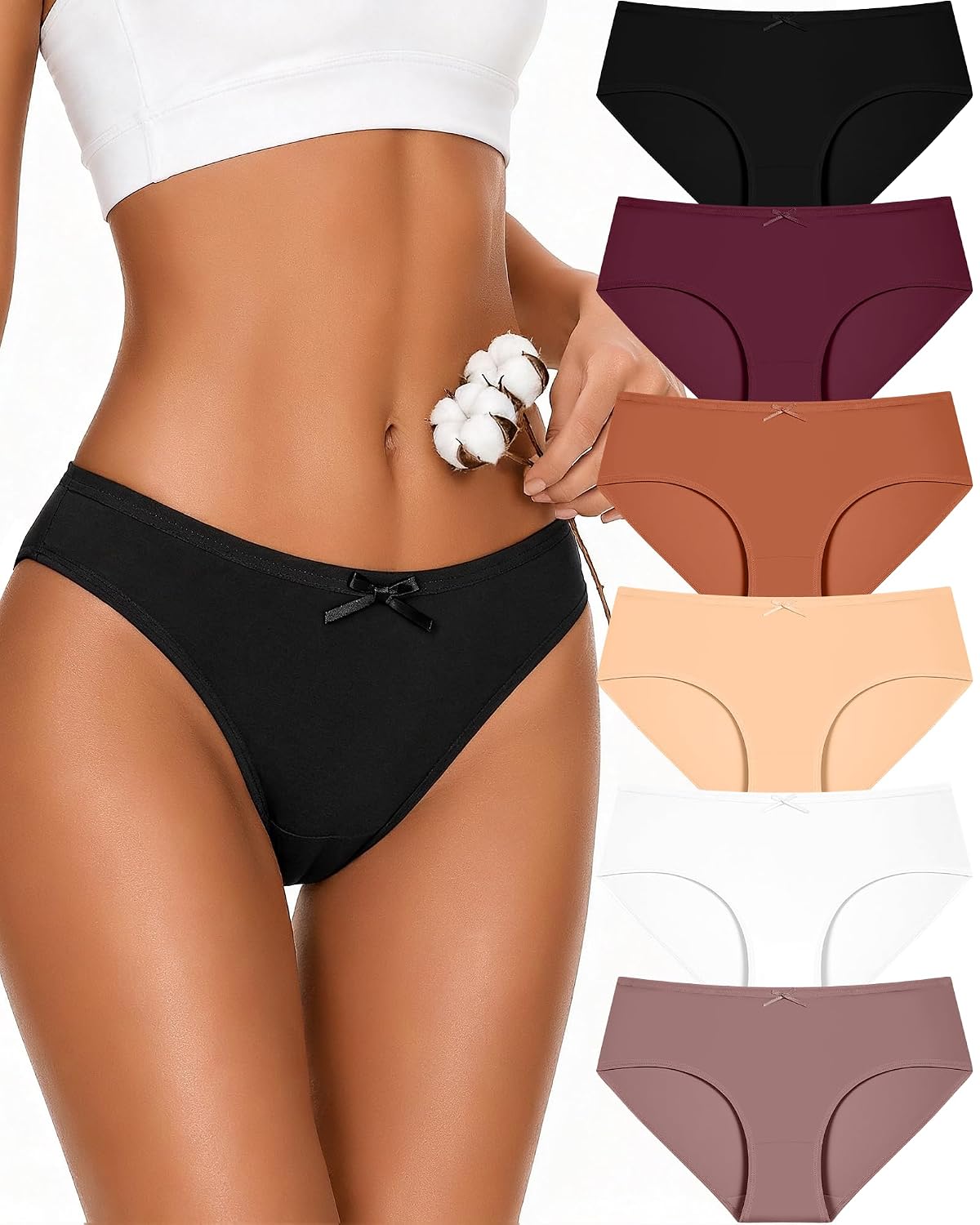 READY TO LOVE Cotton Cheeky Panties for Women
