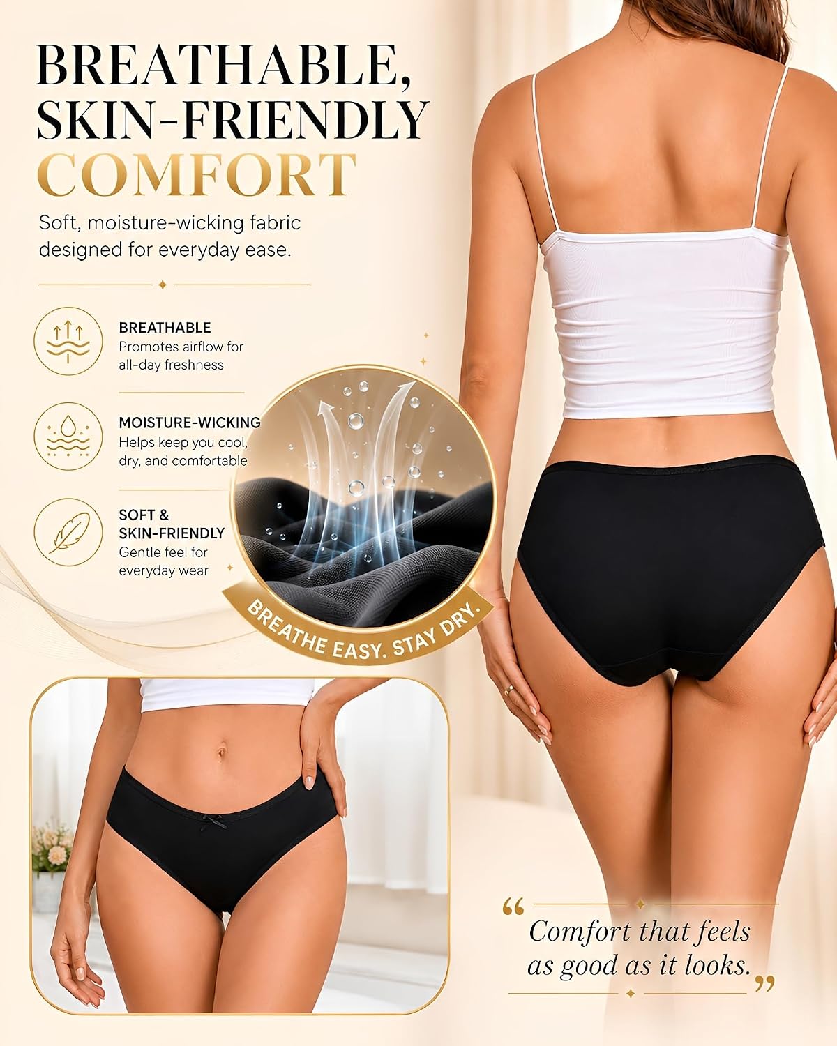READY TO LOVE Cotton Cheeky Panties for Women — image 3