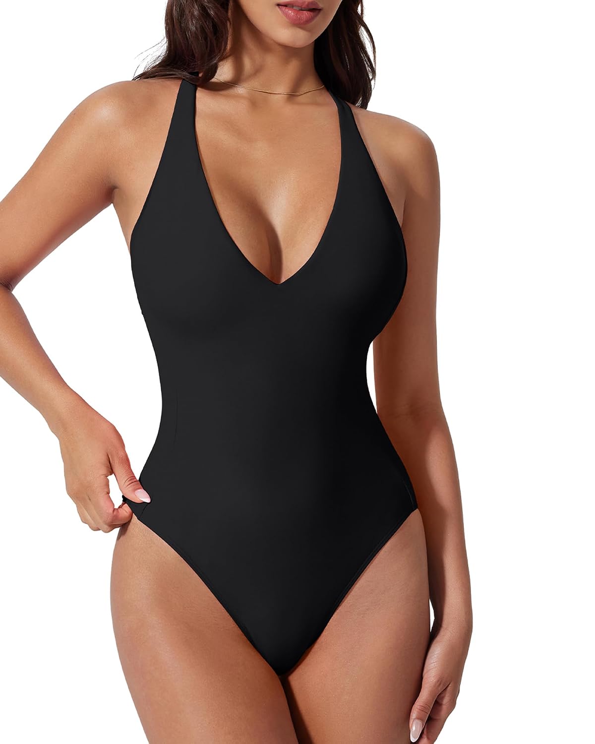SUUKSESS Low Back One Piece Swimsuit