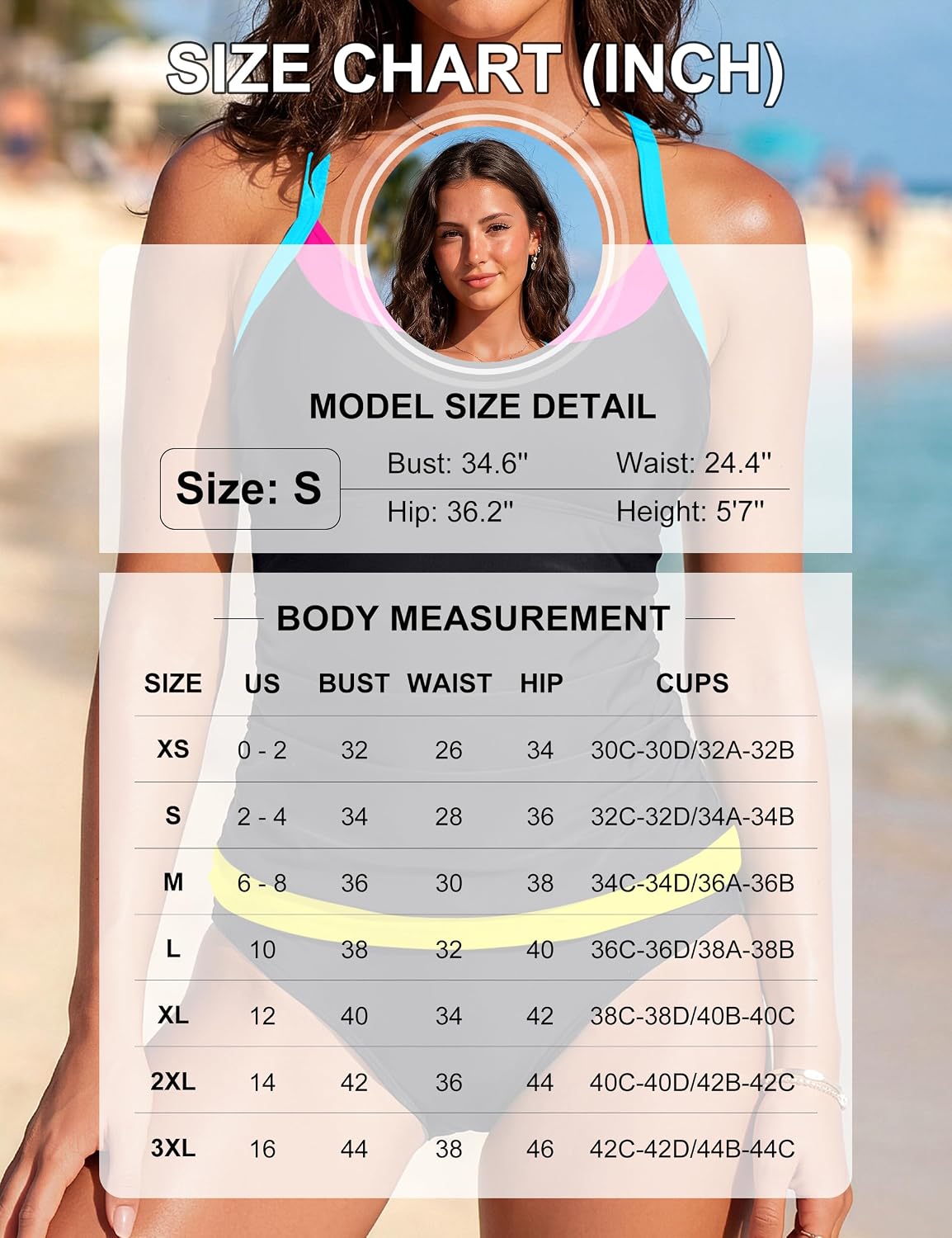 Blooming Jelly Crisscross Tankini Swim Top — image 6