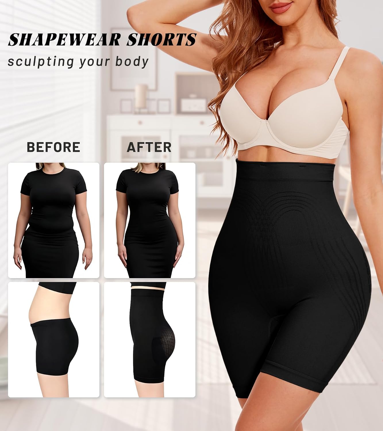 LIRASDIS High Waist Tummy Control Shorts — image 2