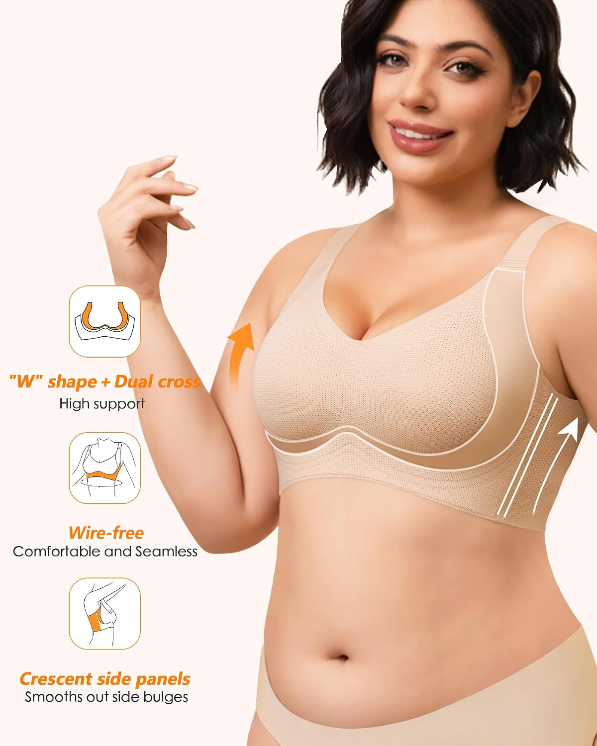 As Fairy Plus Size Wireless Full Coverage Bra — image 2