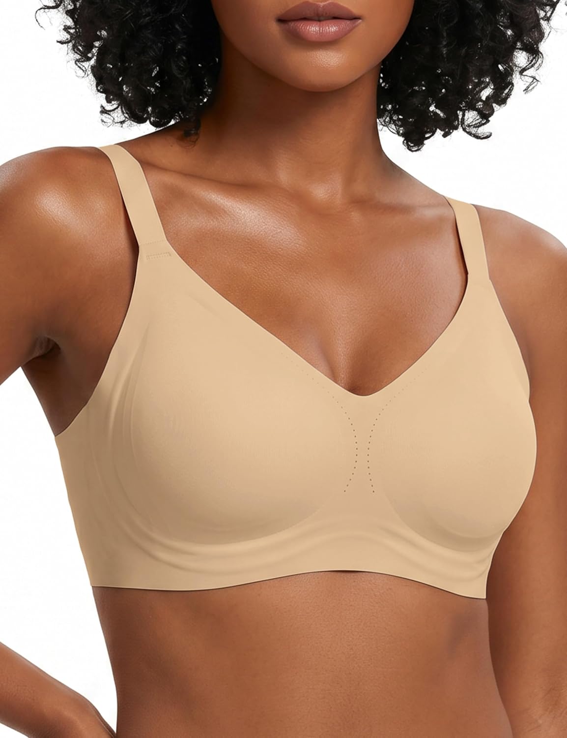 ASTWAWI Women's Full Coverage Wireless Minimizer Bra