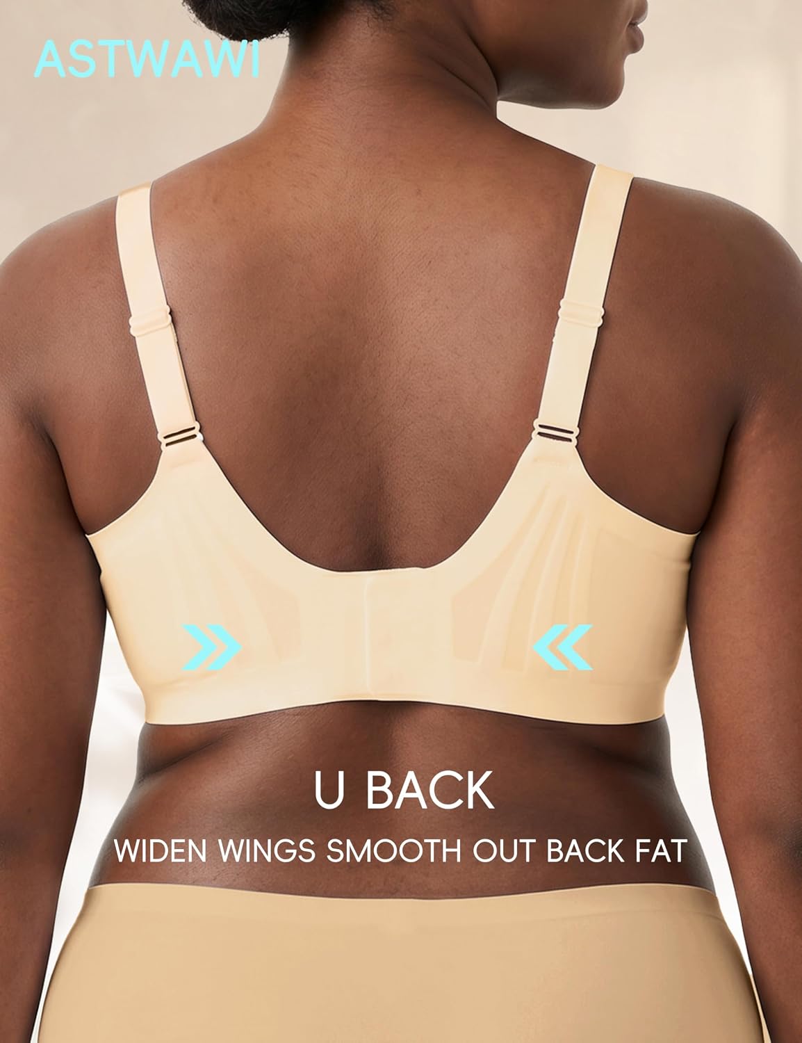 ASTWAWI Women's Full Coverage Wireless Minimizer Bra — image 4