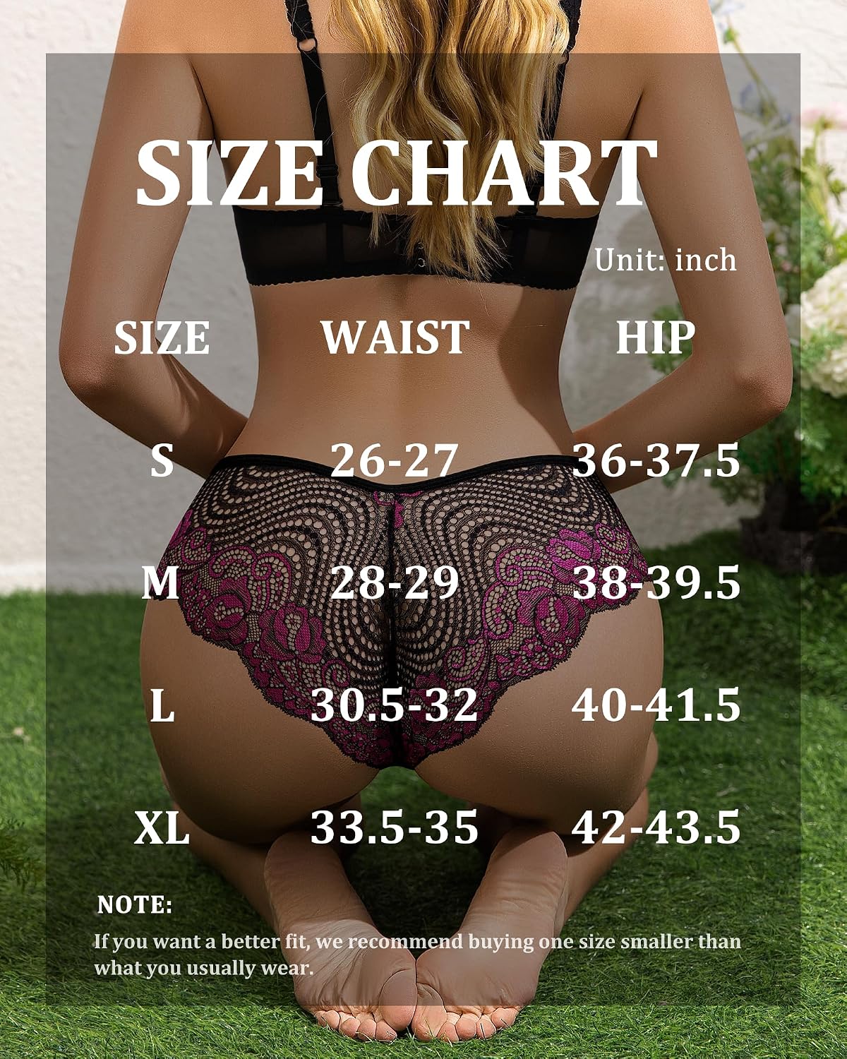 SIONCY Lace Cheeky Bikini Panties 5-Pack — image 6