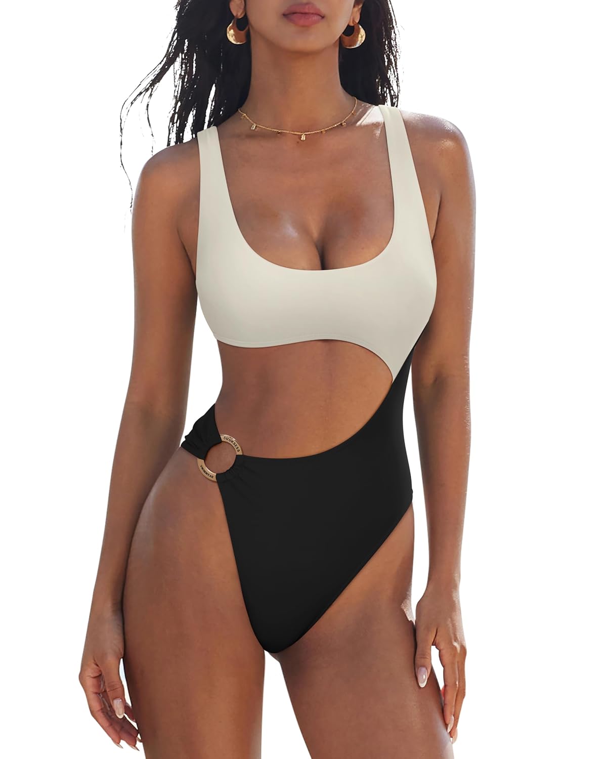 SUUKSESS One Piece Tummy Control Swimsuit