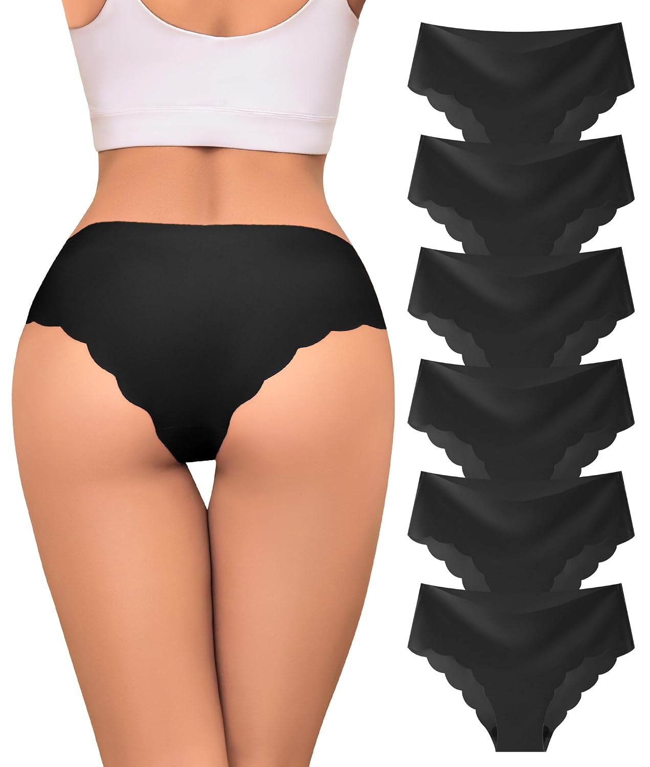 Riozz Seamless Wave Edge Bikini Panties 6 Pack — image 5