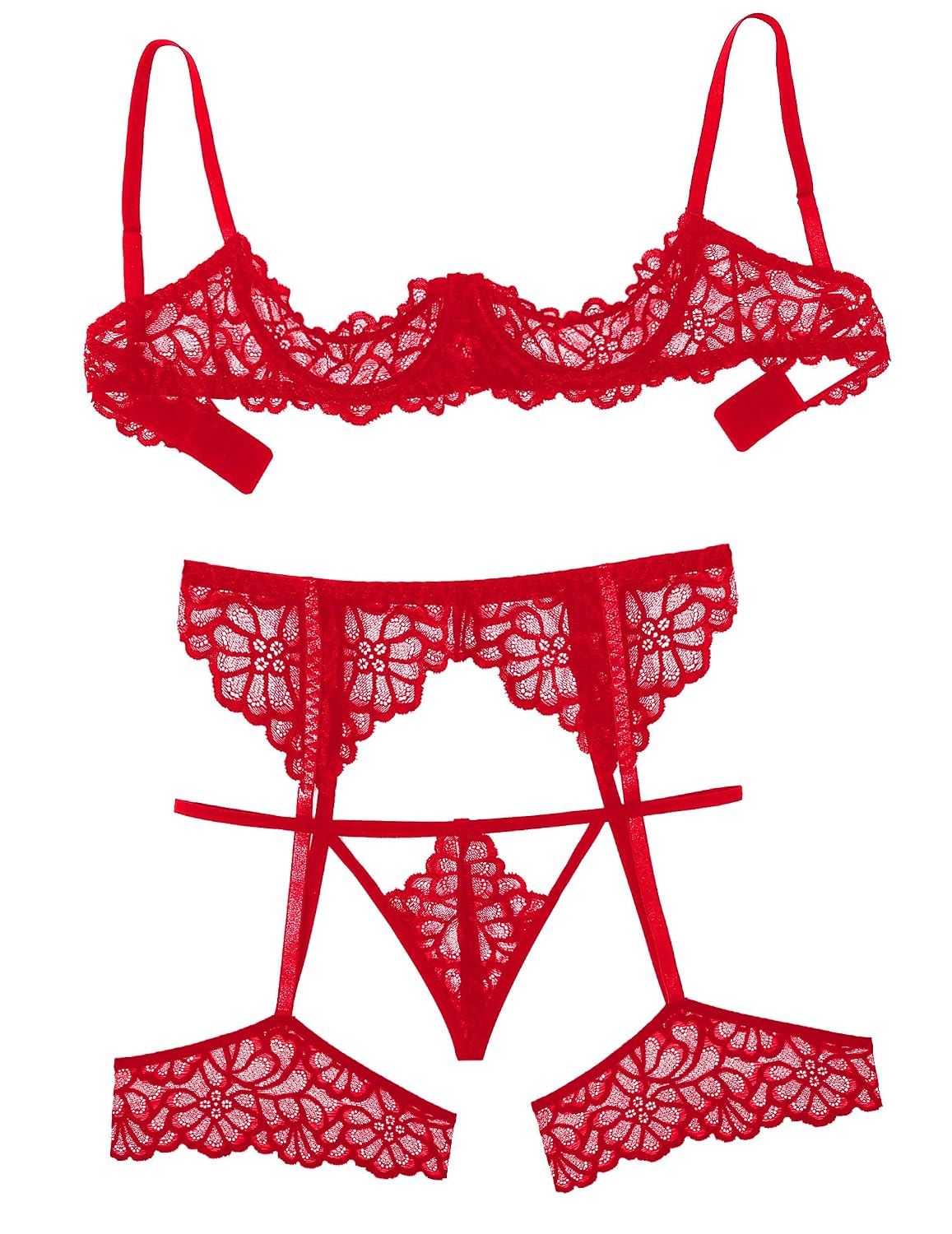 Avidlove Lace Teddy Babydoll Bodysuit Set — image 2