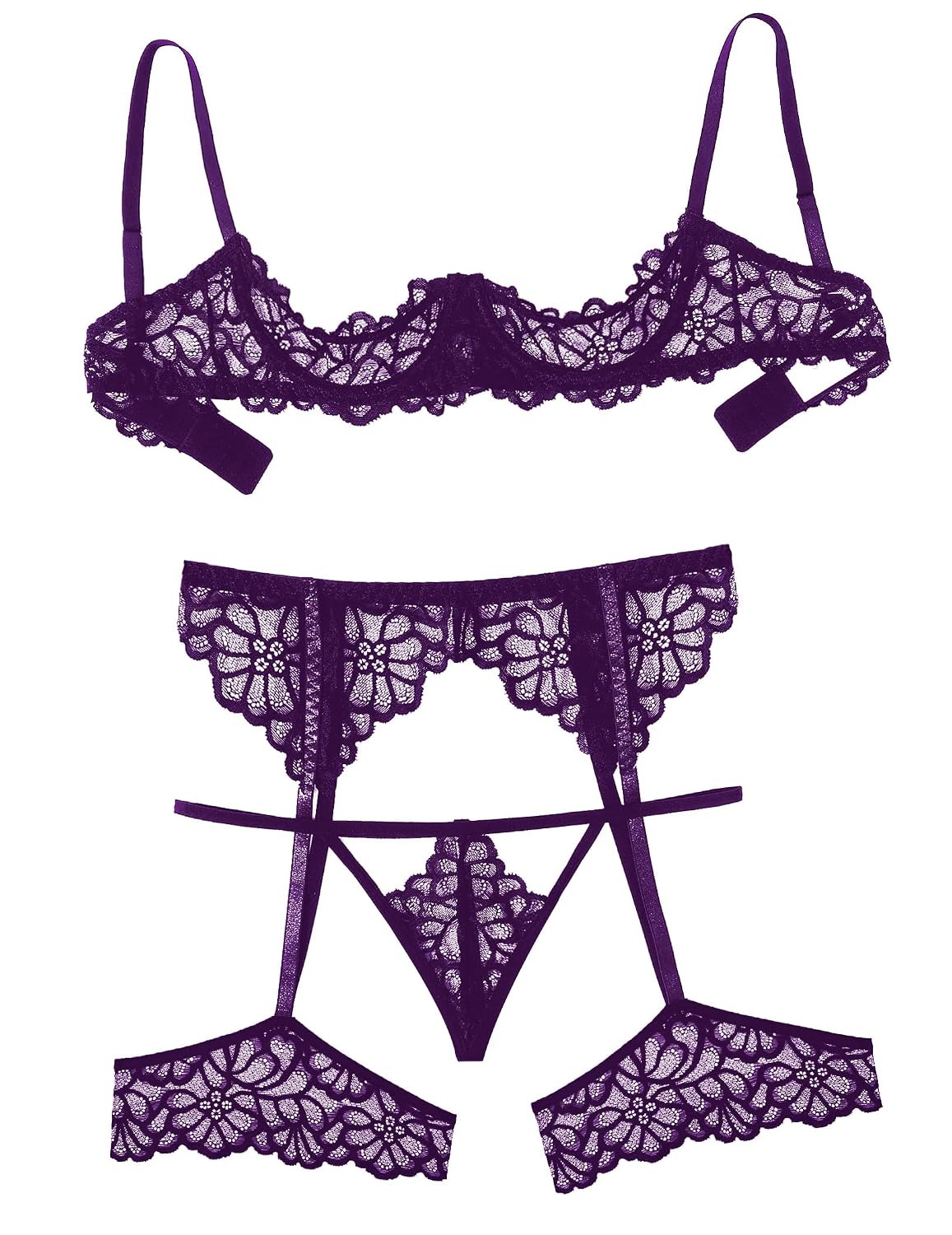 Avidlove Lace Teddy Babydoll Bodysuit Set — image 5