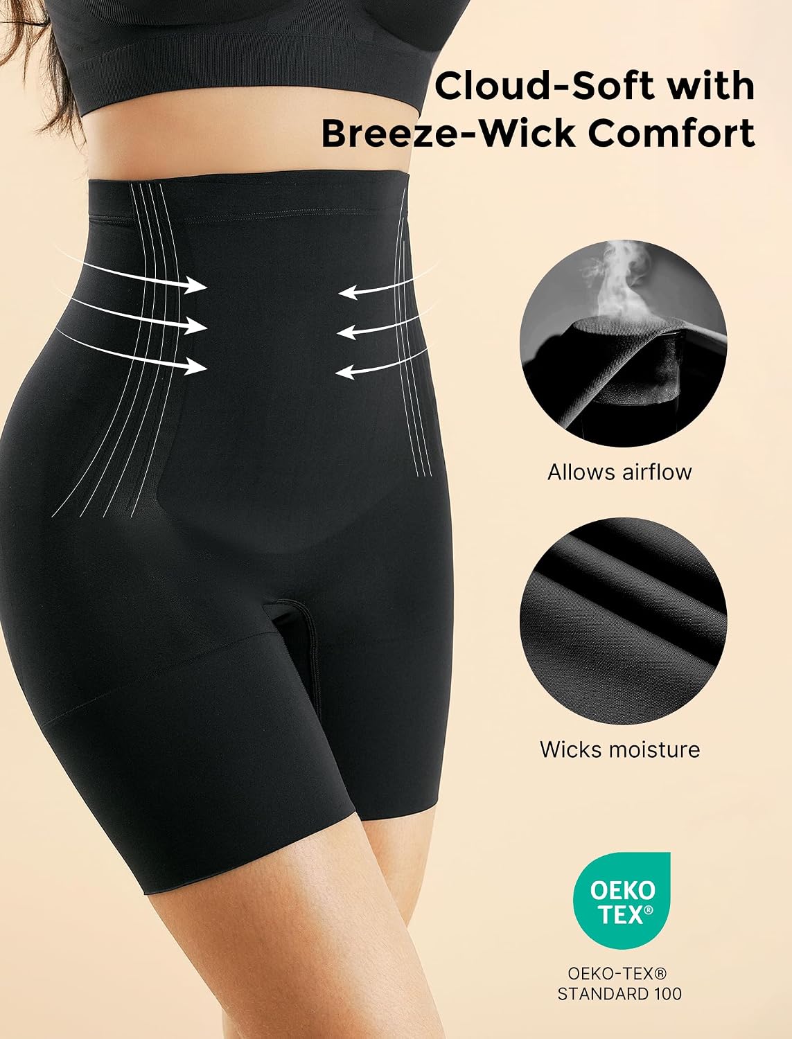 Momcozy High-Waist Tummy Control Shapewear Shorts — image 2